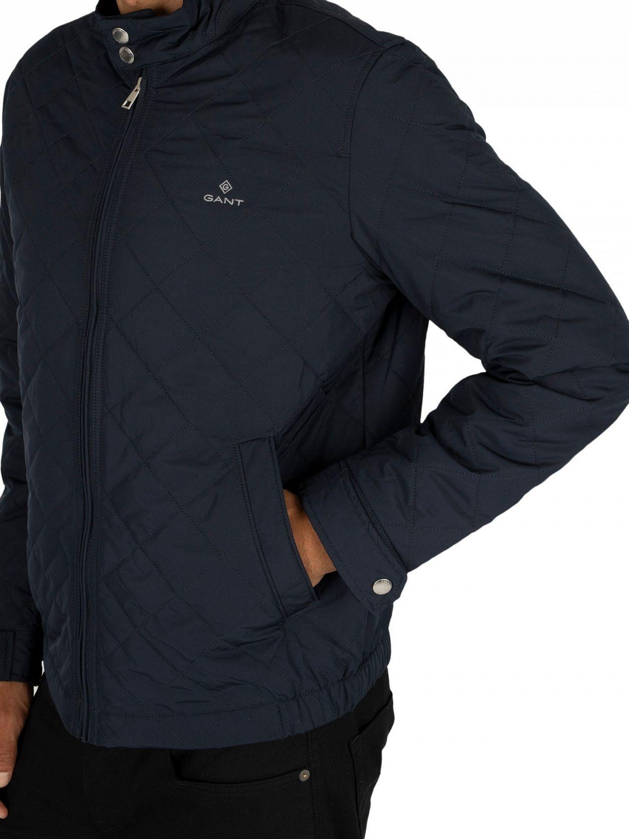 GANT Synthetic Evening Blue The Quilted Windcheater Jacket for Men - Lyst