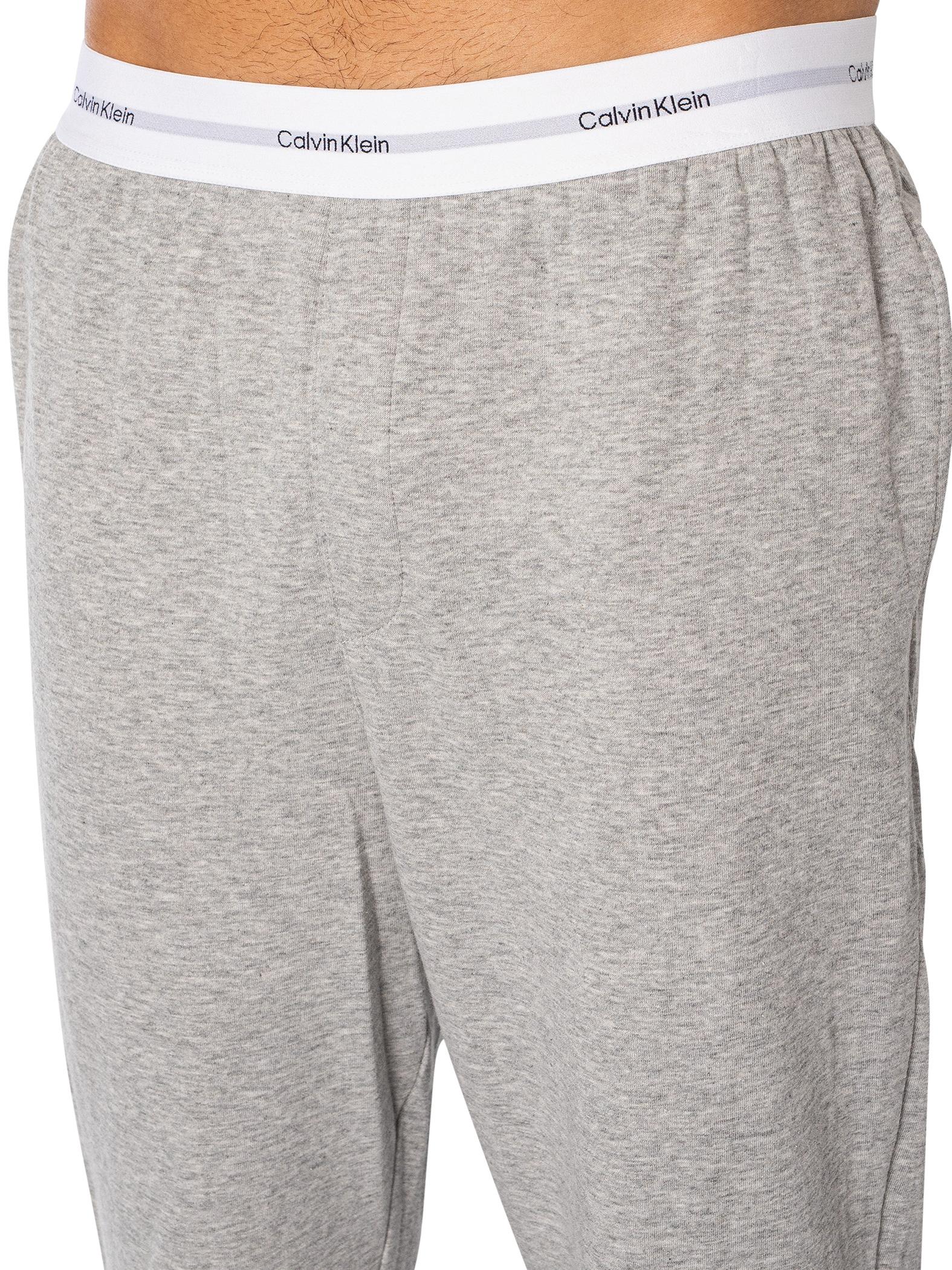 Calvin Klein Brand Pyjama Bottoms in Gray for Men Lyst