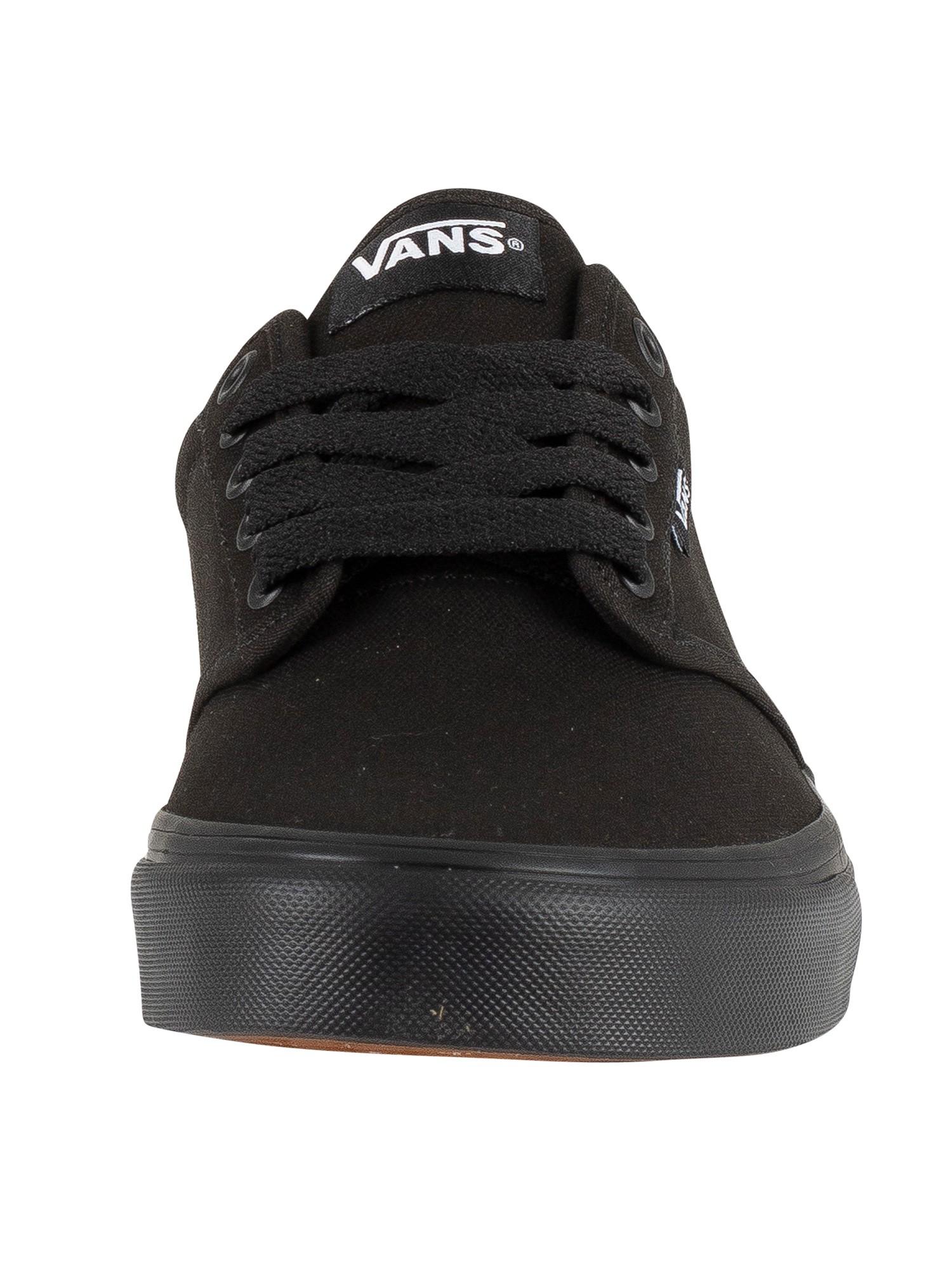 Vans Atwood Canvas Trainers in Black/Black (Black) for Men | Lyst