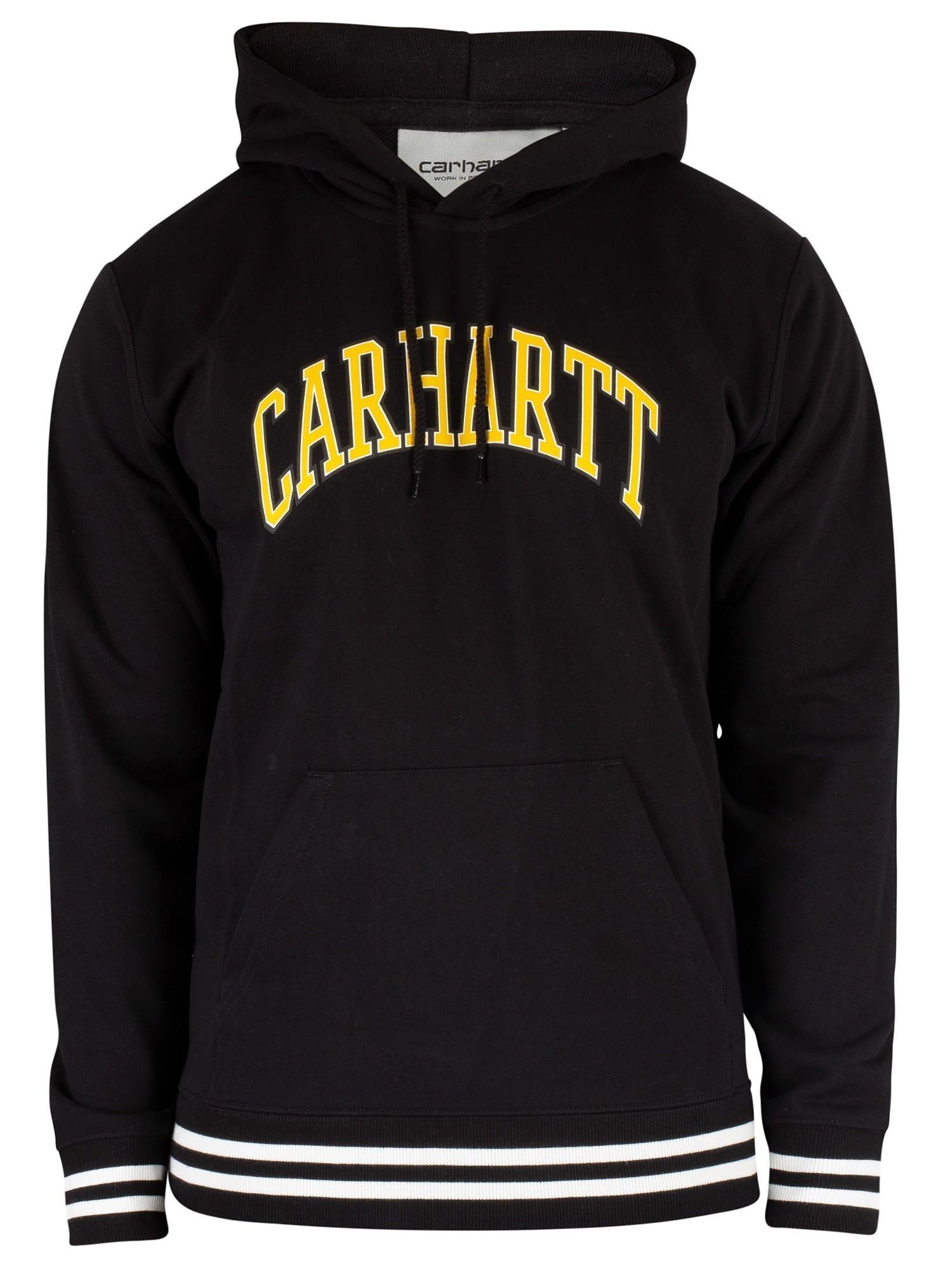 Black and yellow carhartt hoodie sale