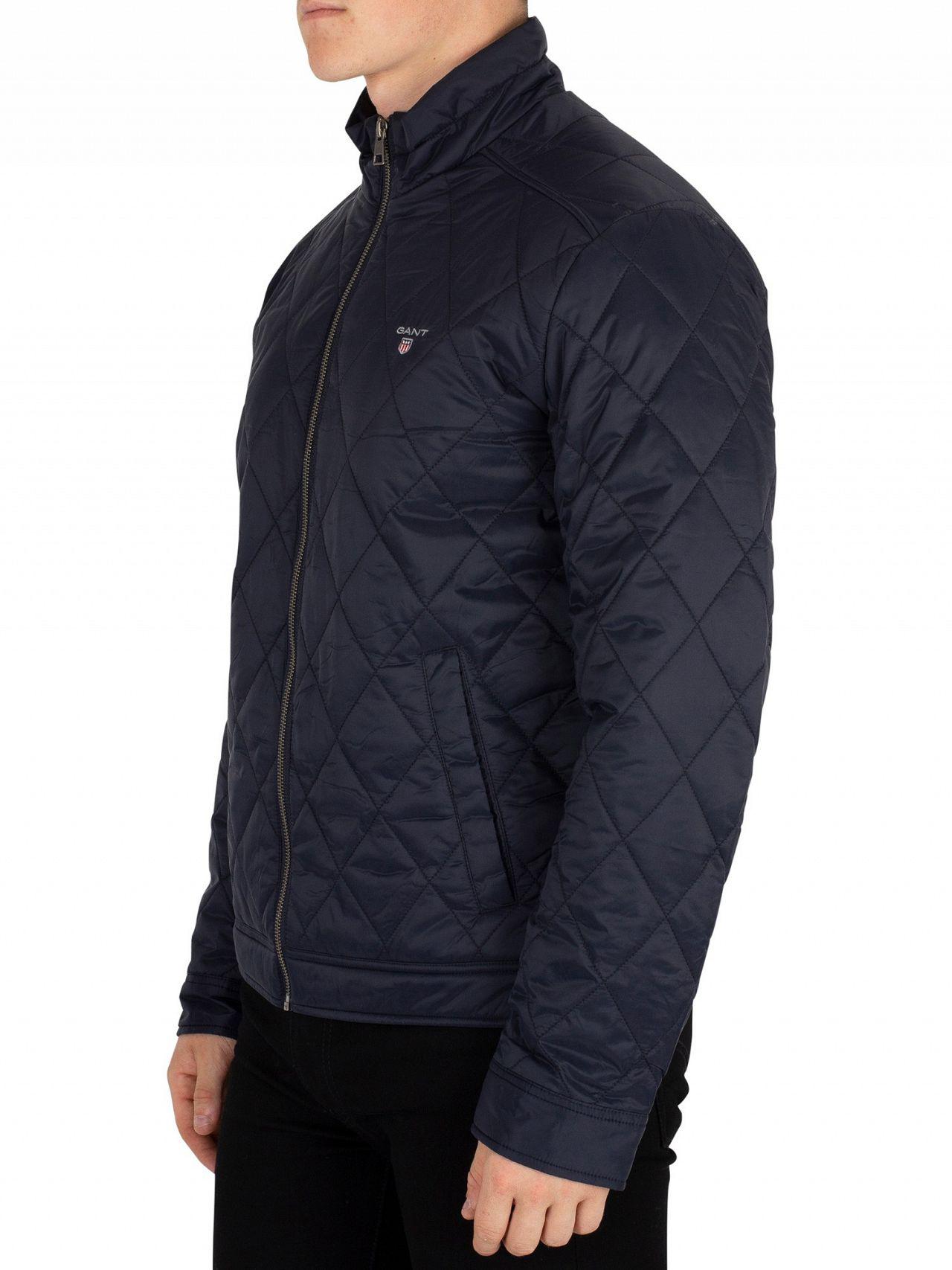 GANT Synthetic O1. The Quilted Windcheater in Navy (Blue) for Men - Lyst