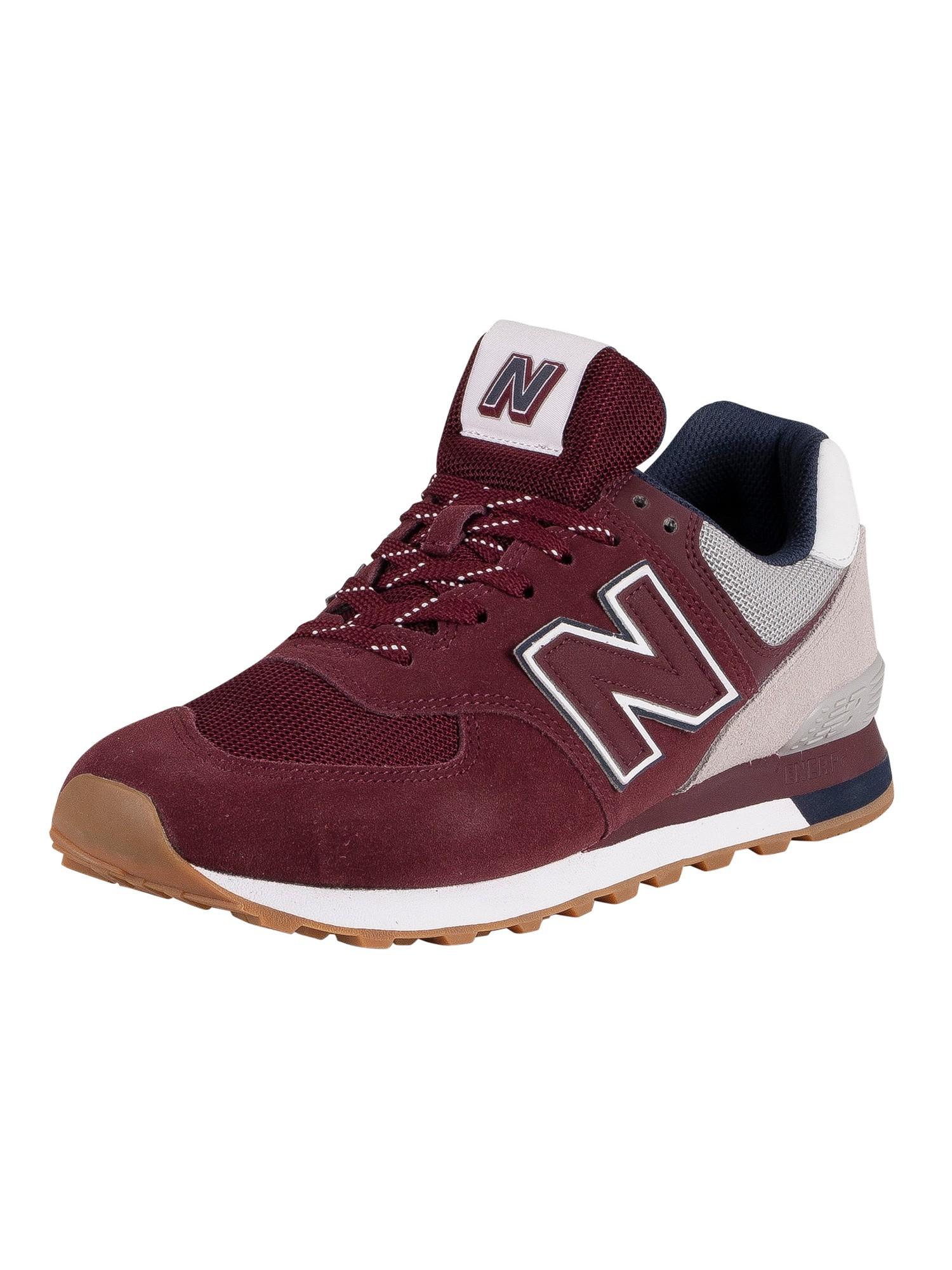 new balance 574 suede sneakers