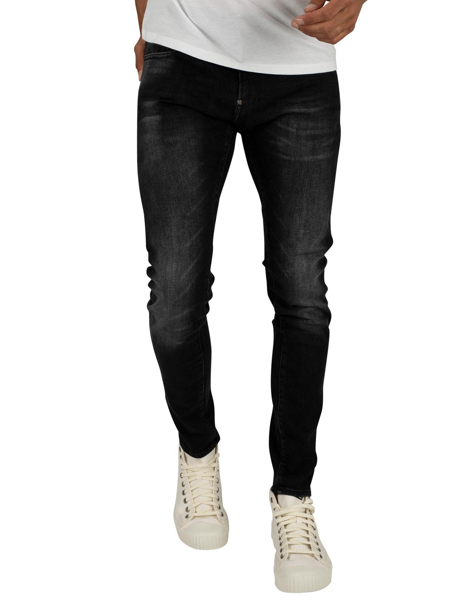 G-Star RAW Denim Revend Skinny Jeans in Black for Men | Lyst