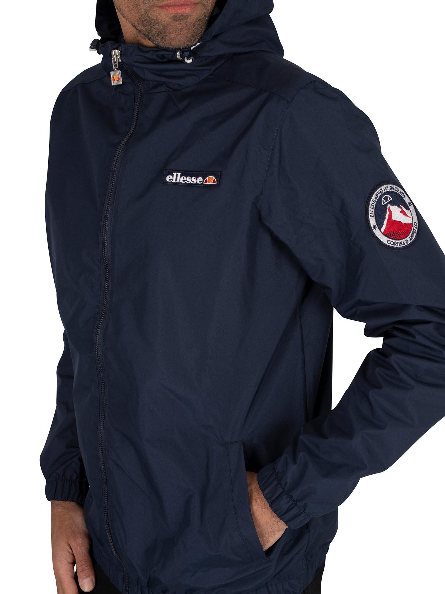 Details about   Ellessse Mens Hooded Jacket Lightweight Shell Navy Blue Terrazzo Medium 