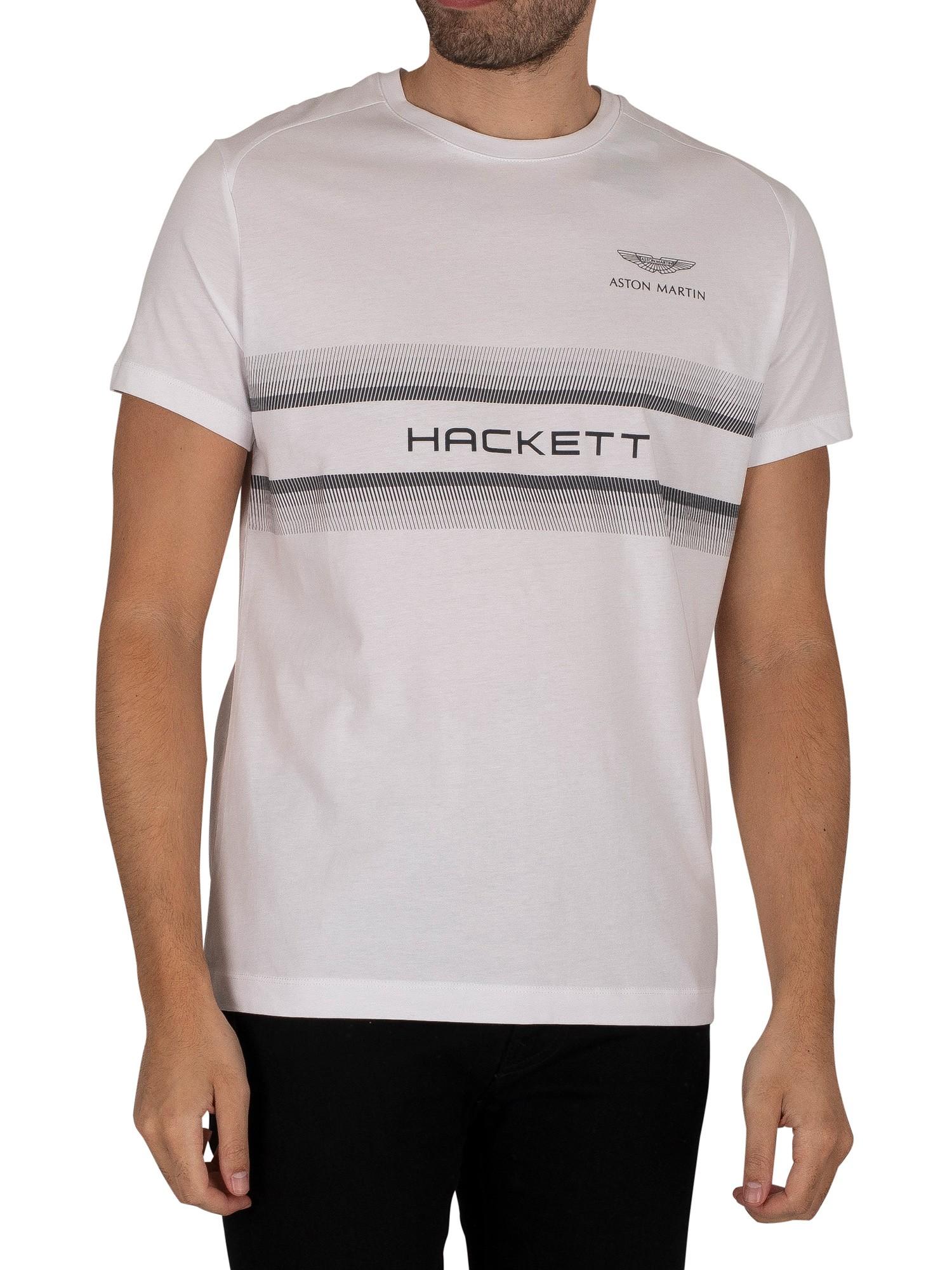 Hackett Aston Martin Racing Print T-shirt in White for Men | Lyst