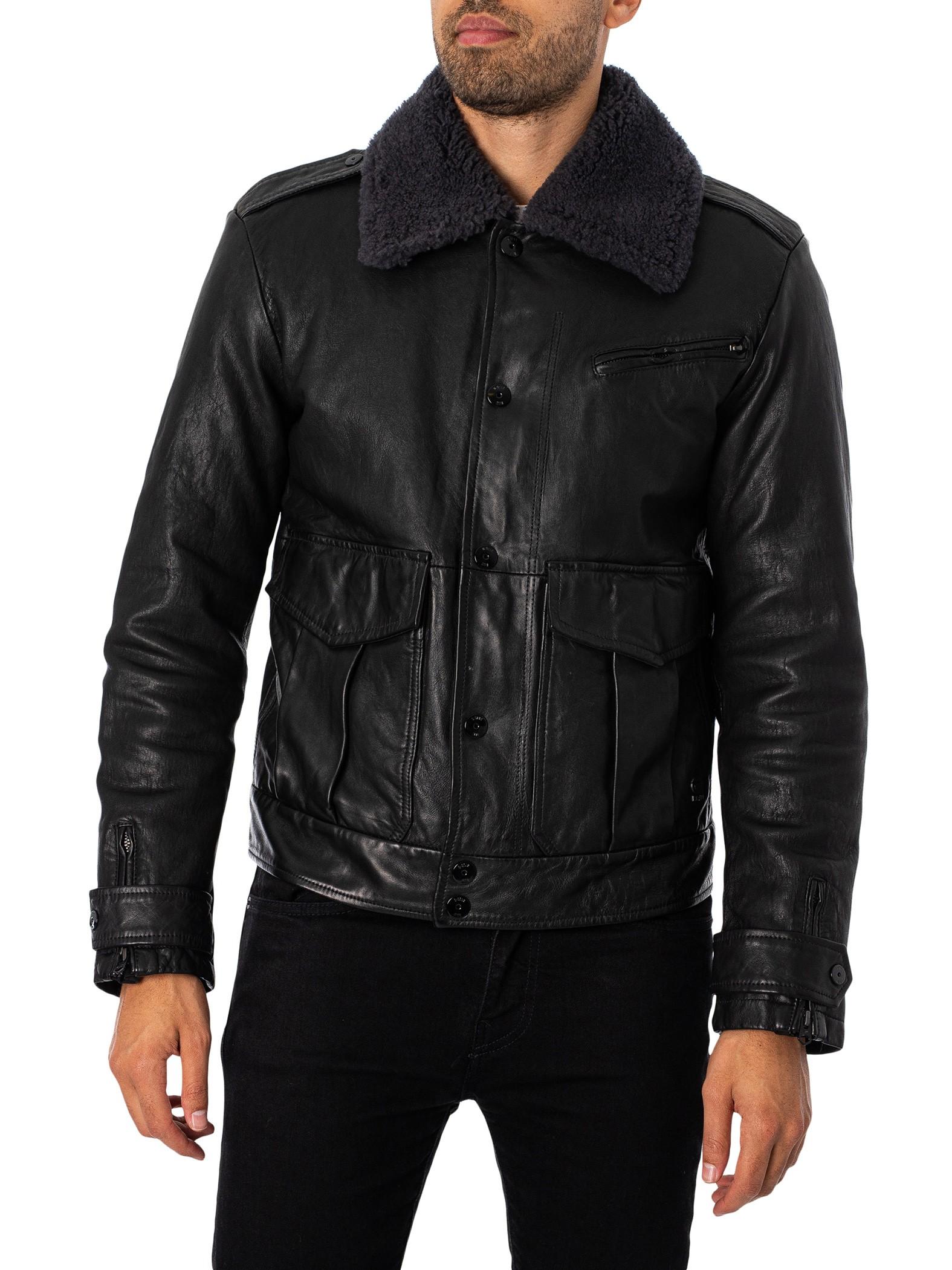 Biker Leather Jacket | Black | G-STAR® US