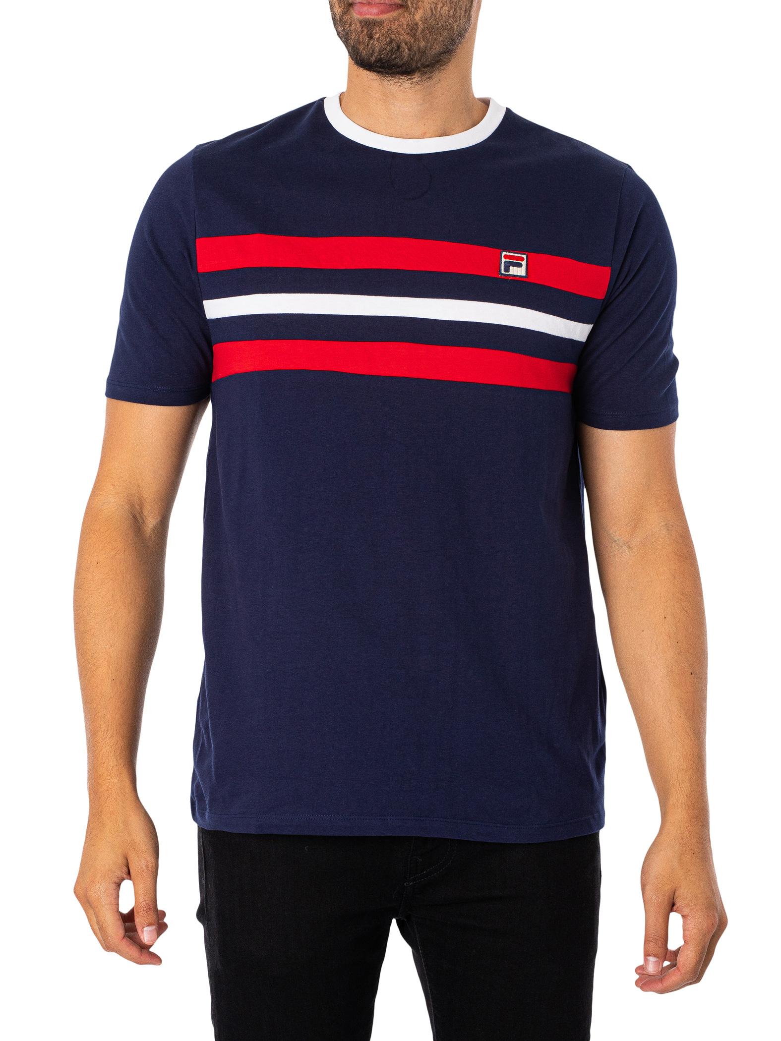 Blue fila shop t shirt