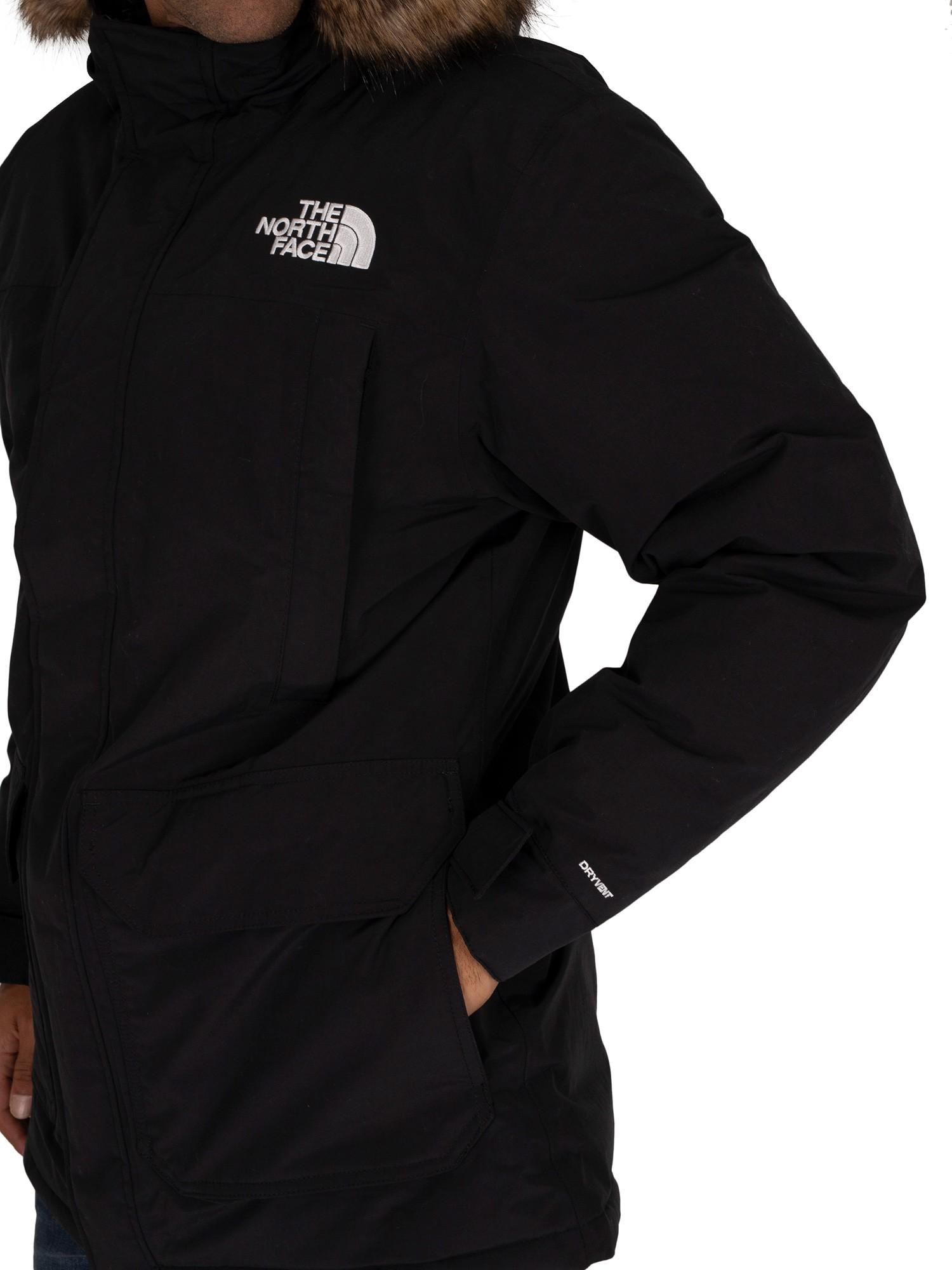 north face black parka