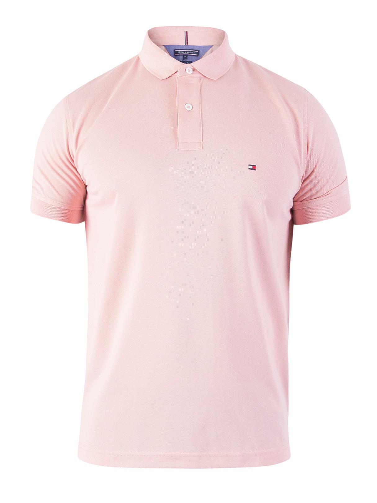 pink polo tommy hilfiger