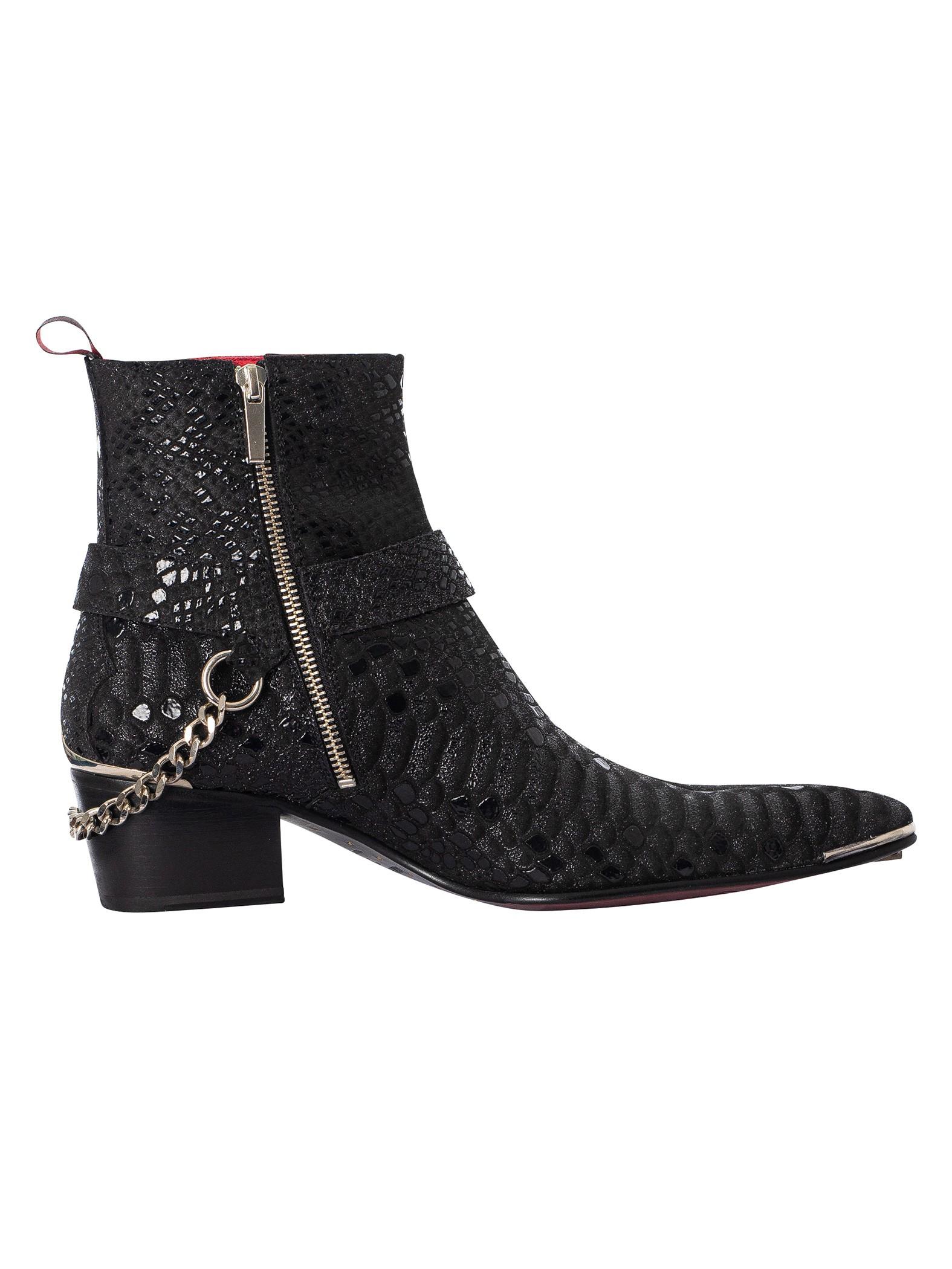 Black buckle chelsea boots best sale