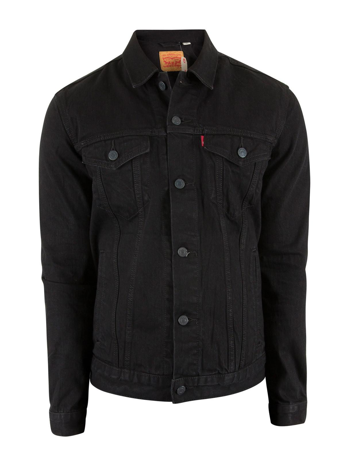 Levi's Cotton Black Berkman Trucker Jacket for Men - Lyst