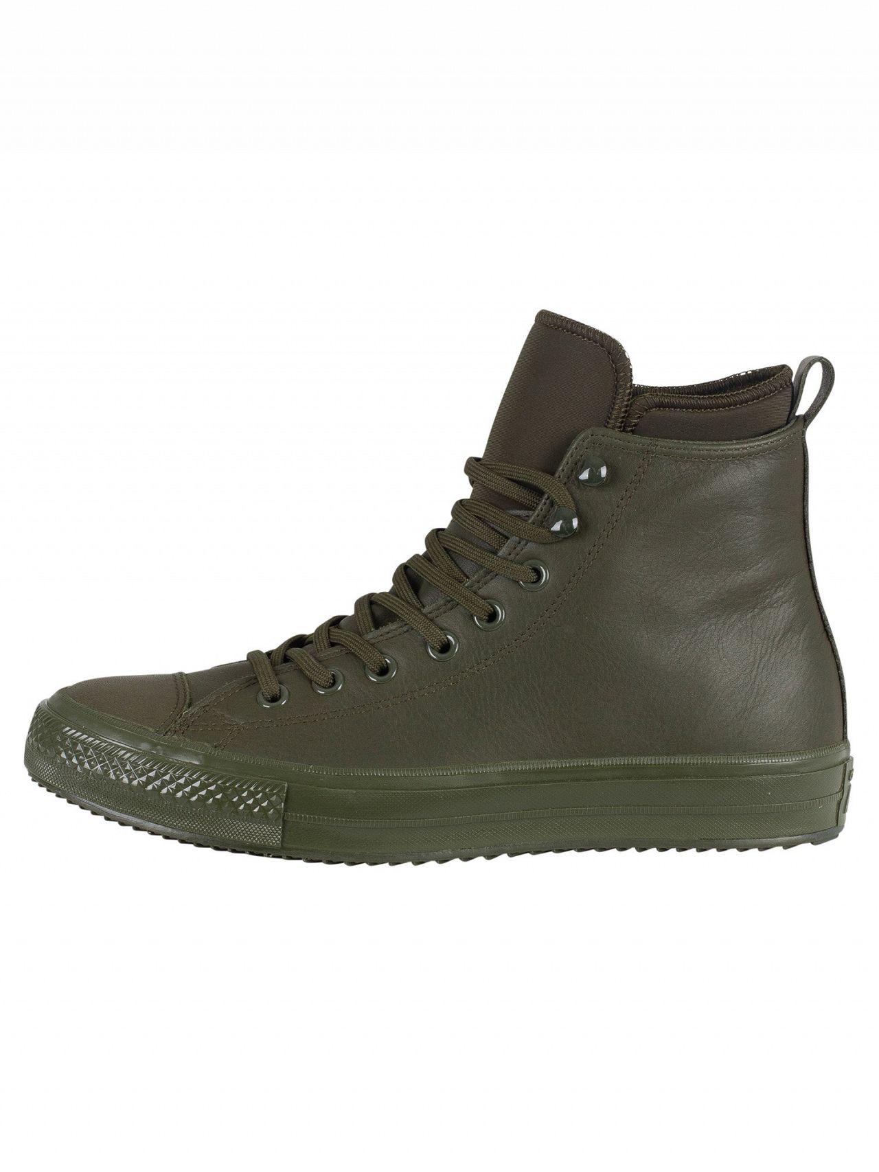 Converse Utility Green Ct All Star Hi Wp Leather Boots for Men - Lyst