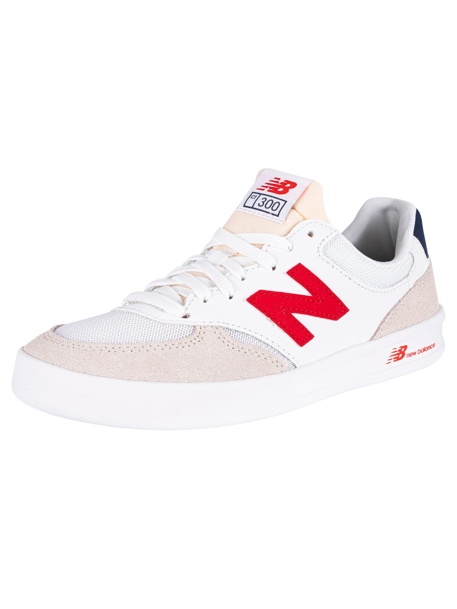 New Balance Ct300 Leather Suede Trainers in White for Men | Lyst