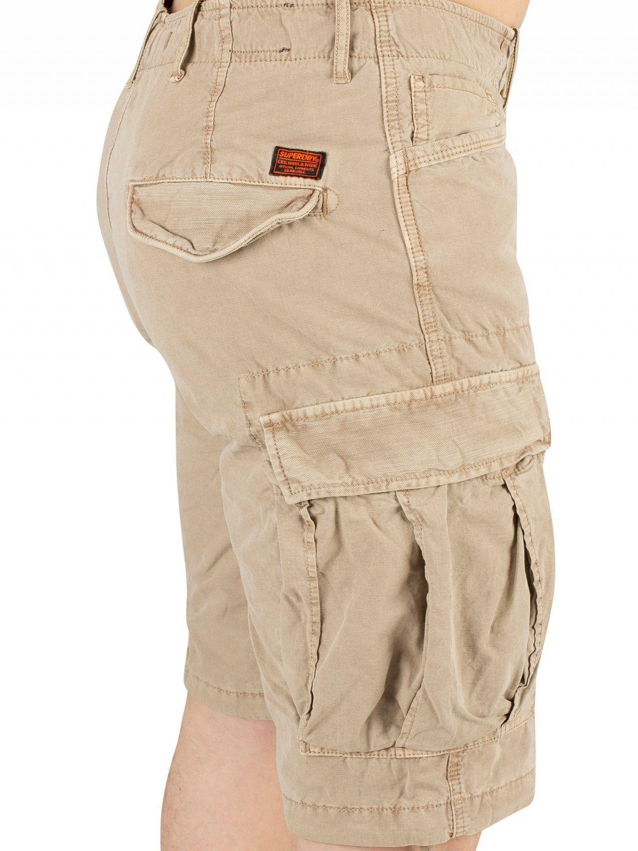 Superdry Cotton Men's Parachute Cargo Shorts, Beige Men's Shorts In Beige  in Sand (Natural) for Men - Lyst