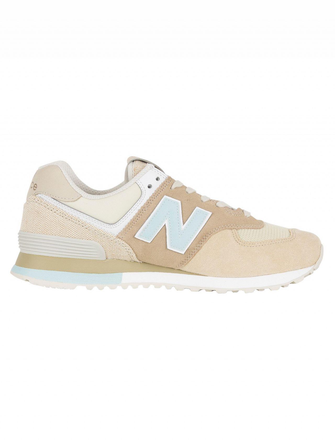 evitar Pizza Anunciante New Balance Hemp 574 Suede Trainers for Men | Lyst
