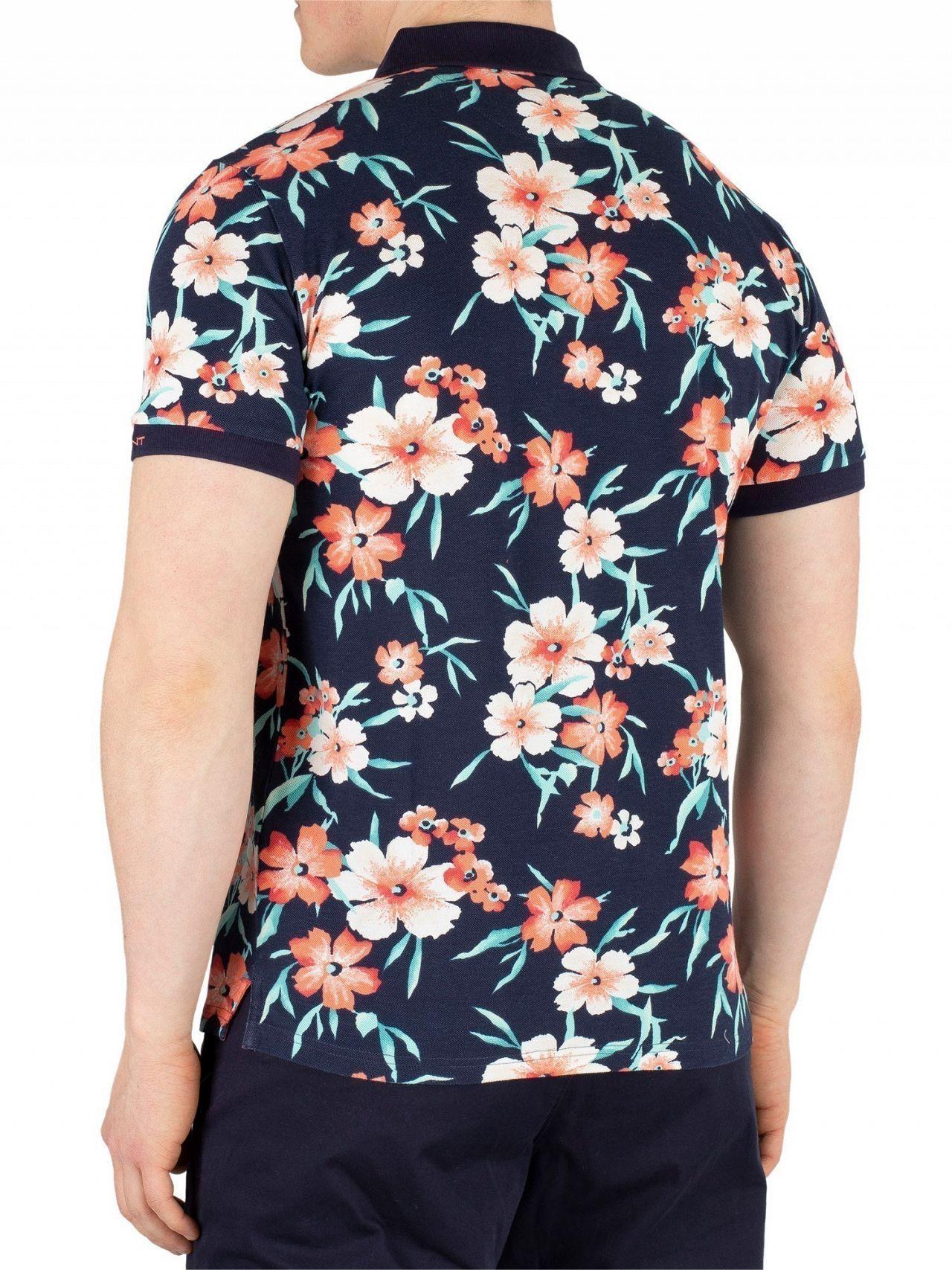 flower polo shirt