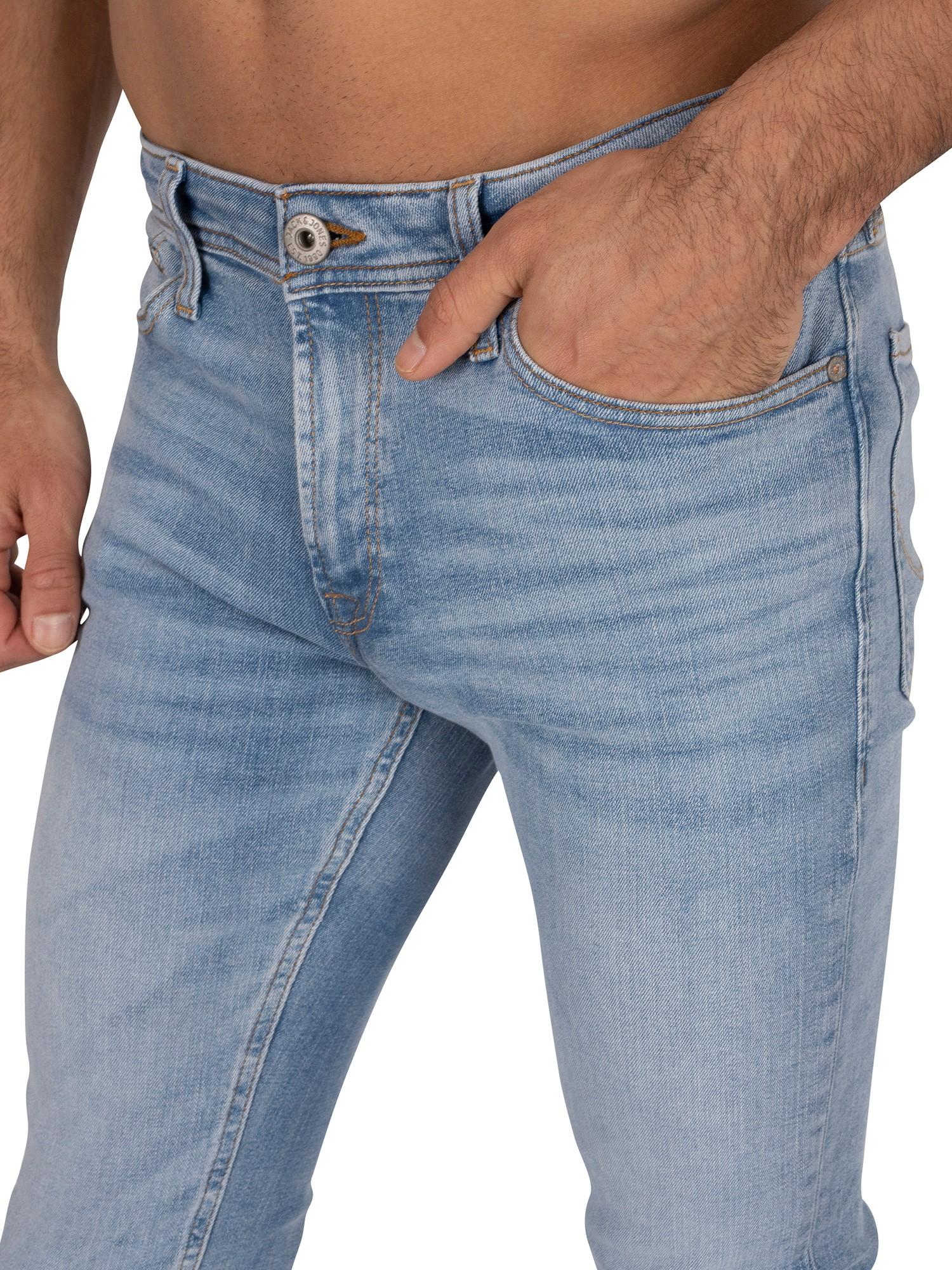 Jack & Jones Denim Liam Original Skinny 792 Jeans in Blue Denim (Blue) for Men - Lyst