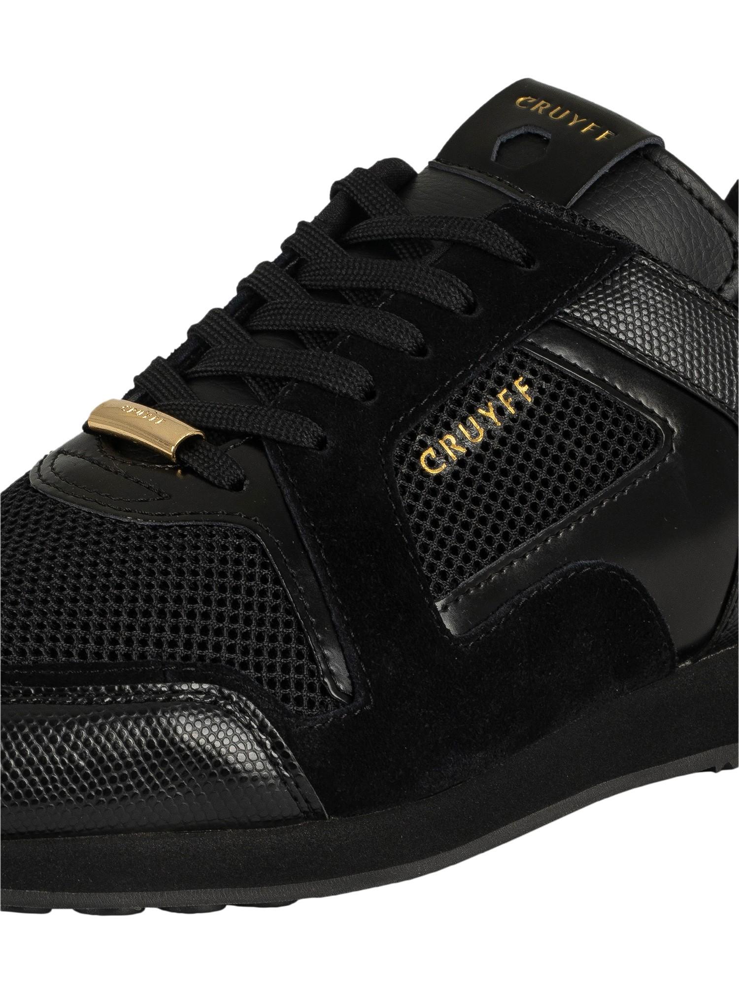Cruyff Lusso Suede Trainers in Black for Men | Lyst