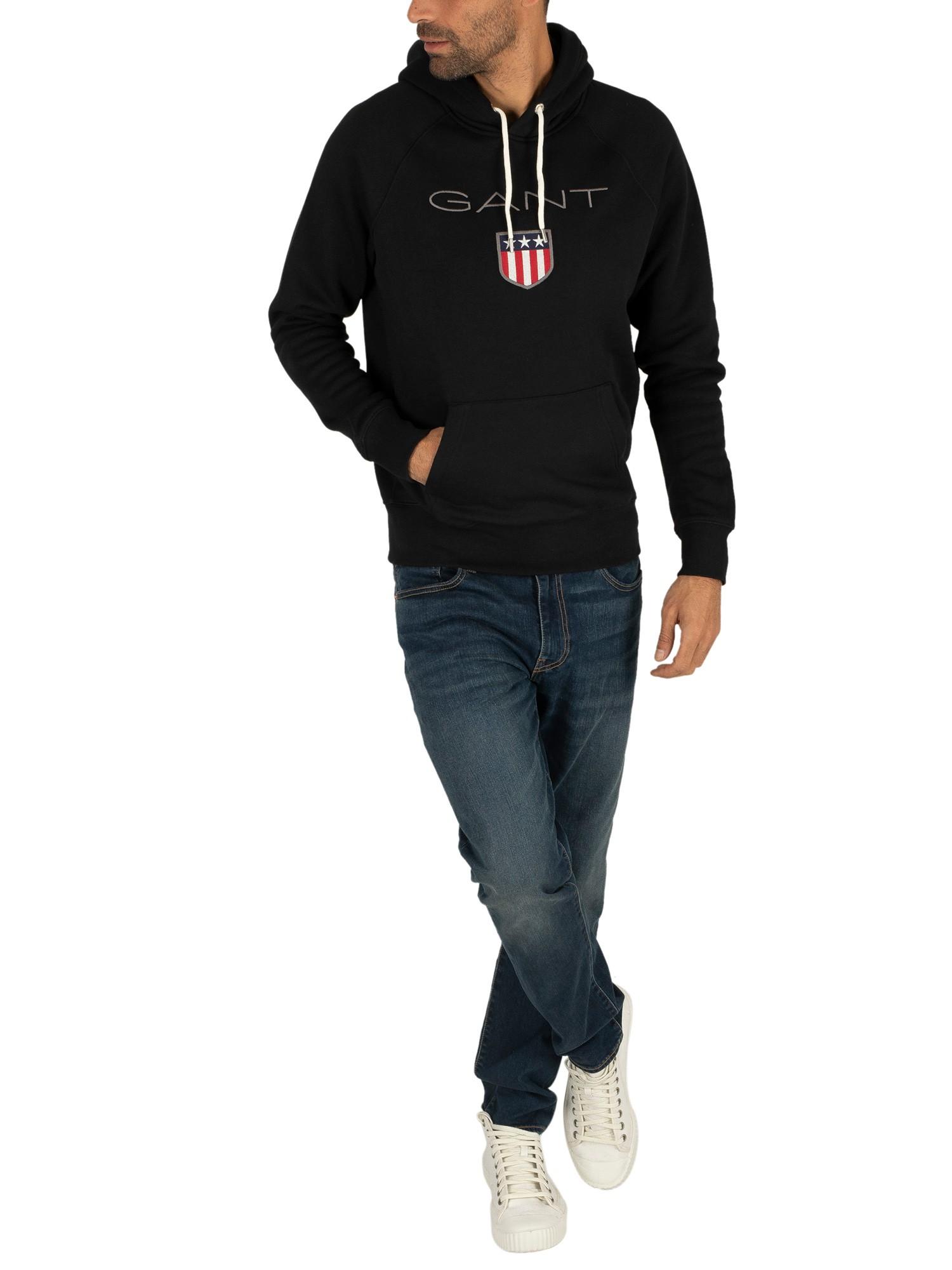Gant black hoodie Outlet