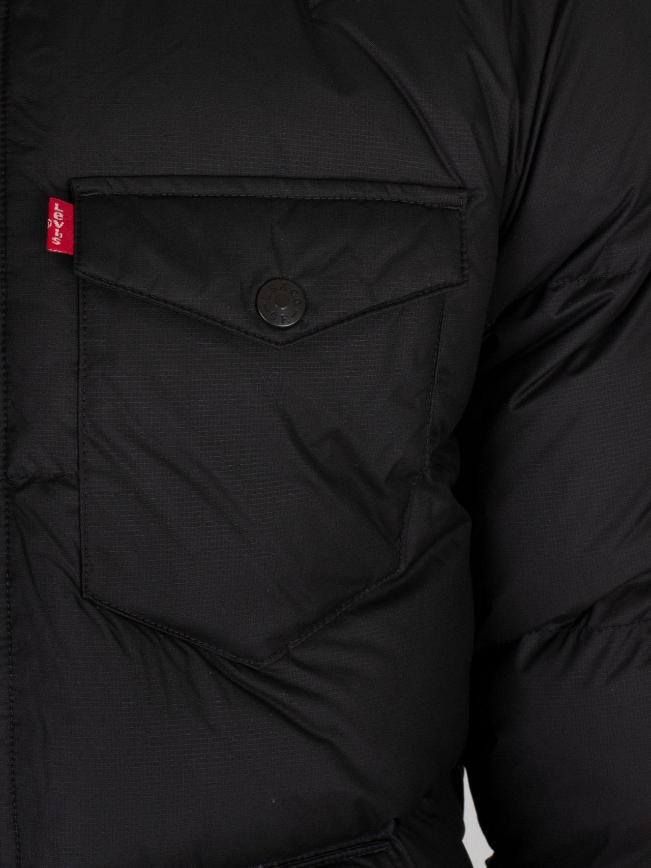 Levi's Synthetic Black Down Barstow Puffer Jacket for Men | Lyst