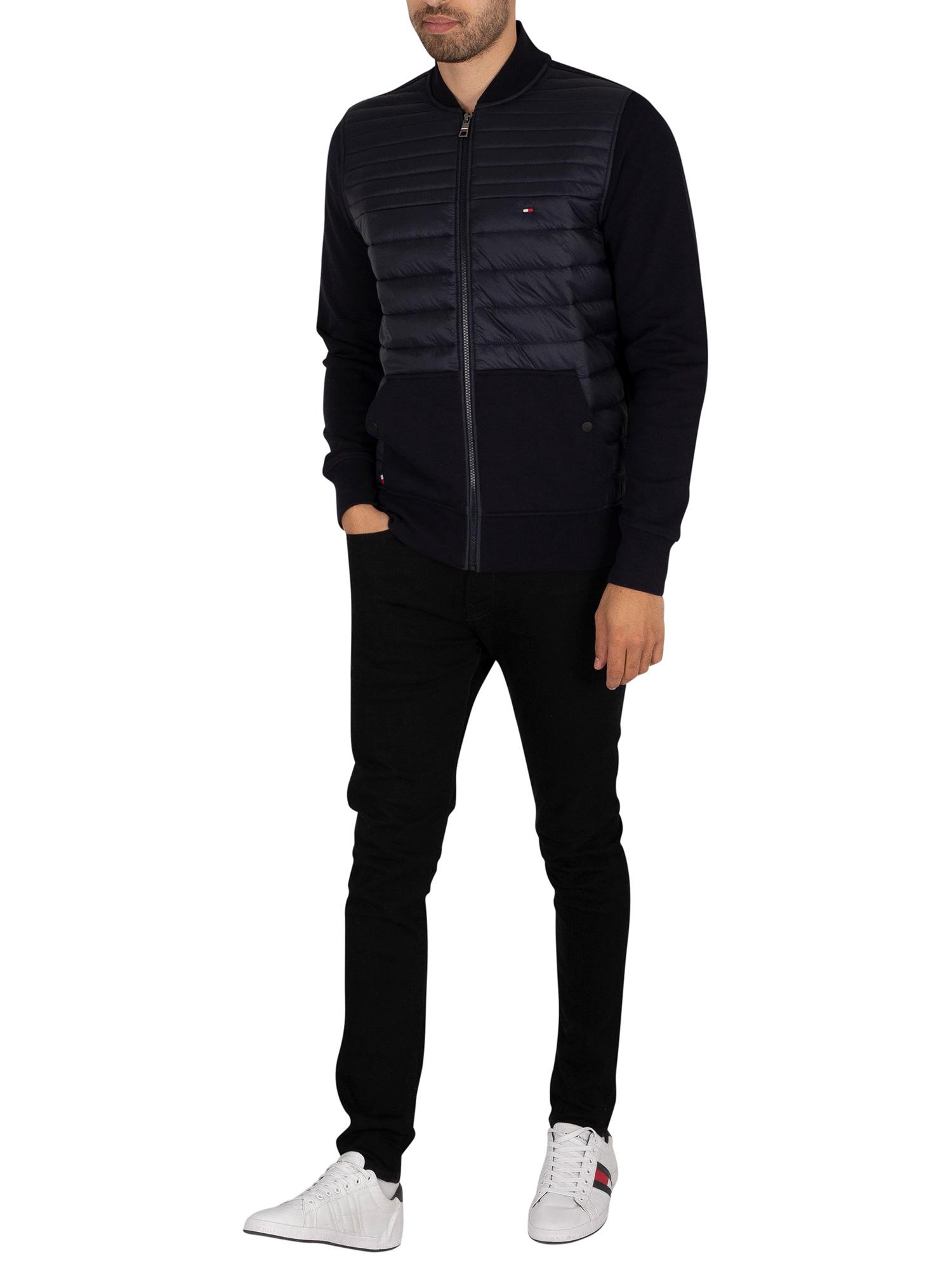 Tommy hilfiger mixed on sale media baseball jacket