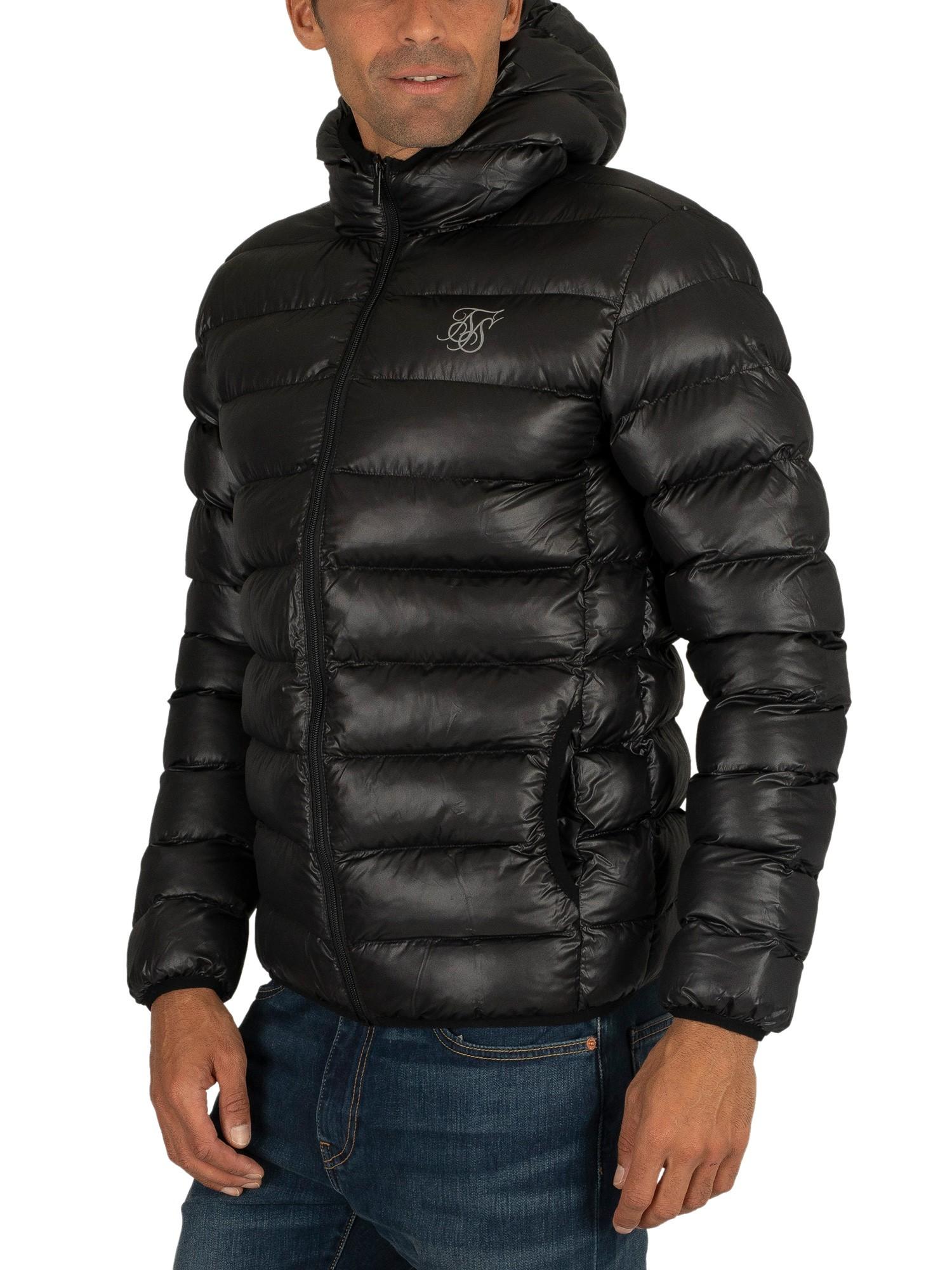 SIKSILK Atmosphere Puffer Jacket in Black for Men | Lyst Canada