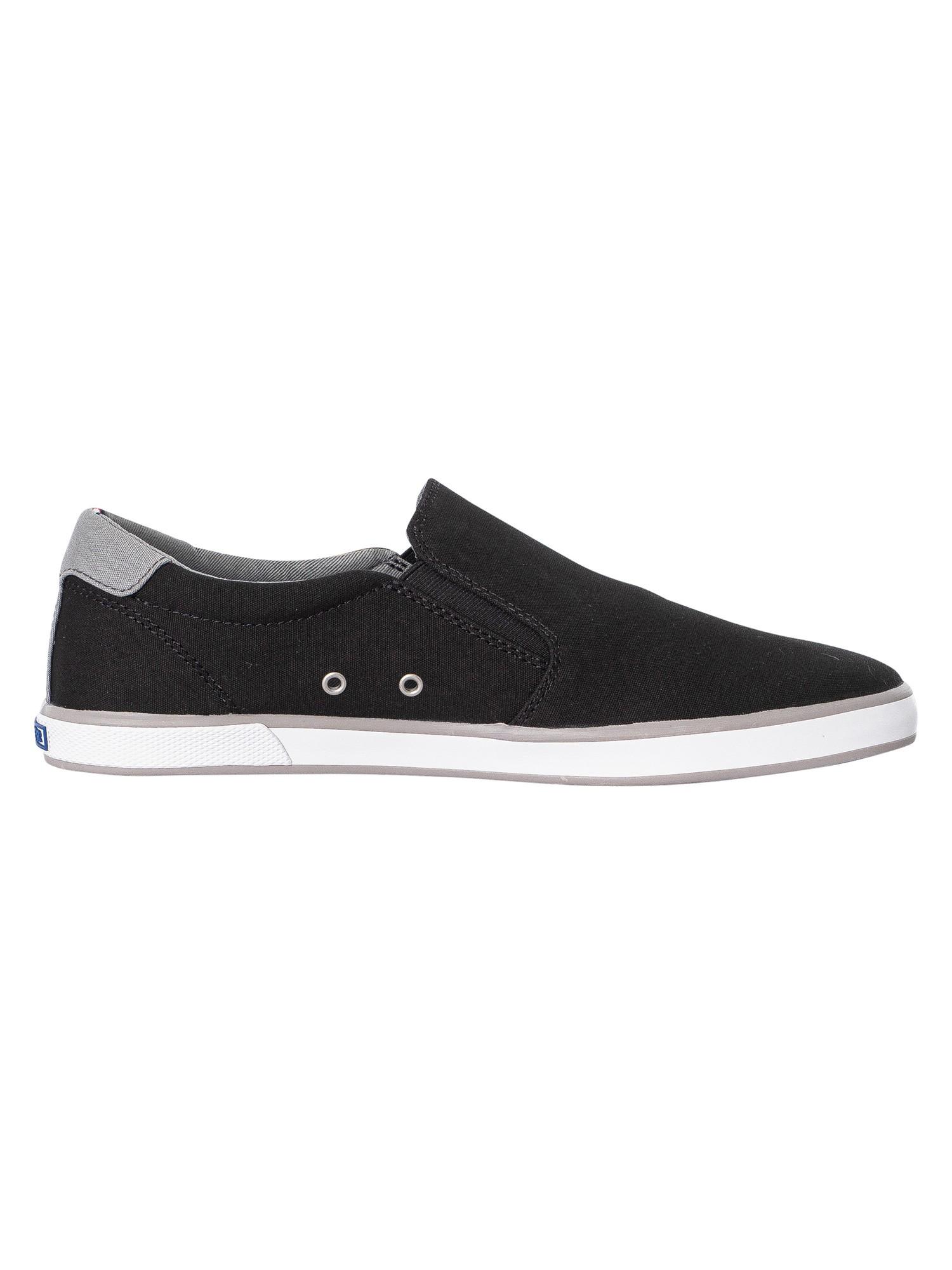 Tommy Hilfiger Iconic Slip On Trainers in Black for Men | Lyst