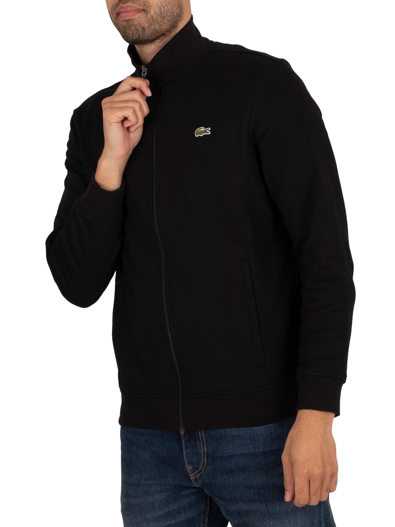 Lacoste Logo Track Jacket in Black for Men | Lyst