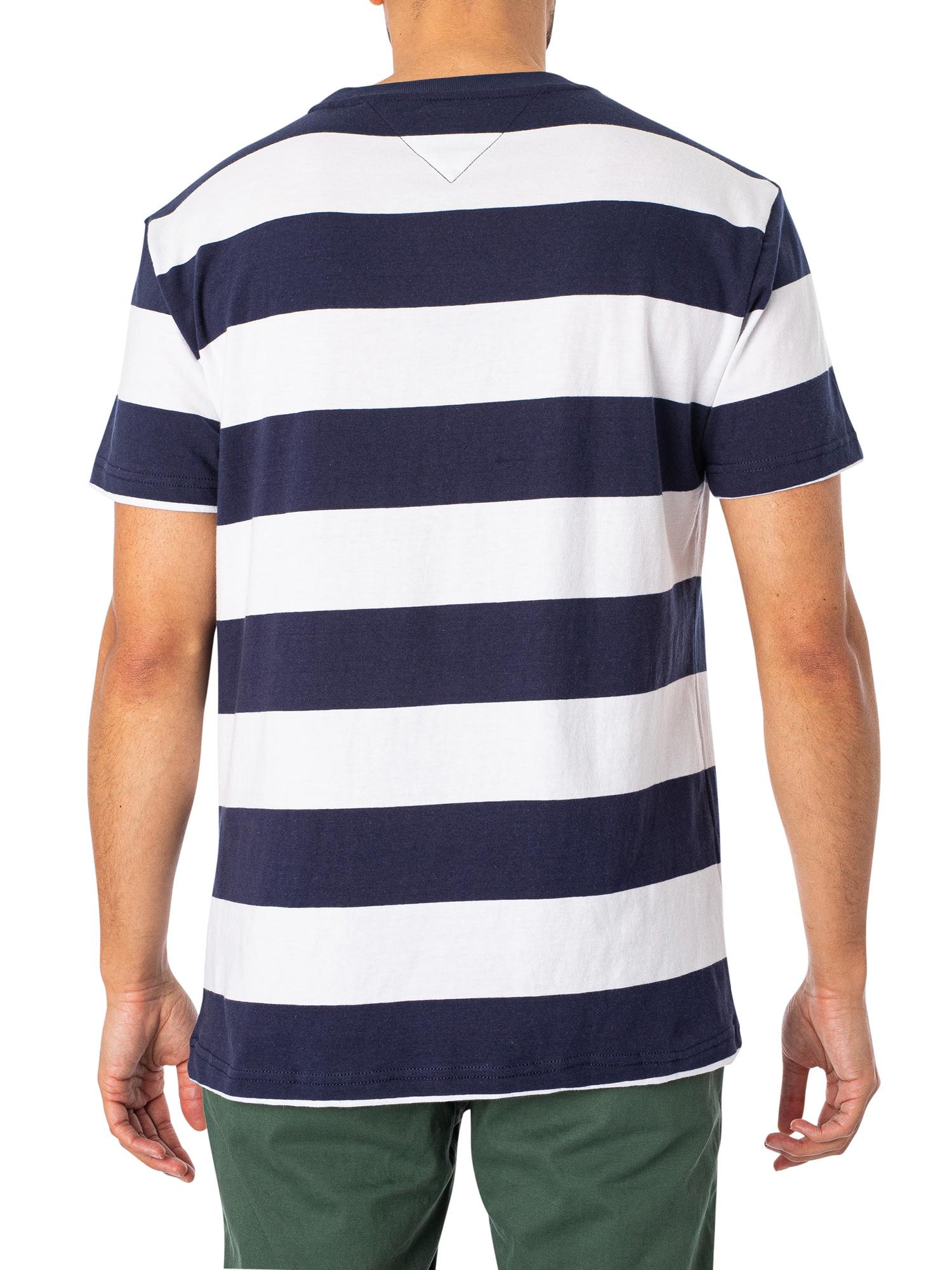 Tommy Hilfiger Tonal Stripe T-shirt in Blue for Men | Lyst