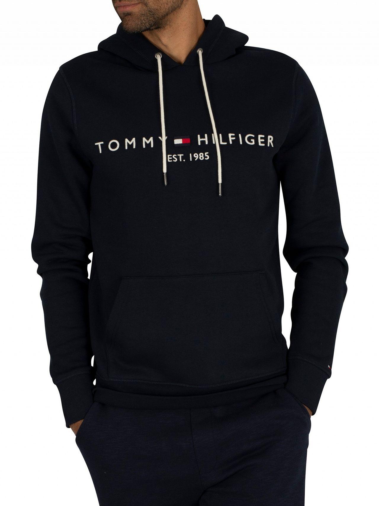 logo hoodie tommy hilfiger