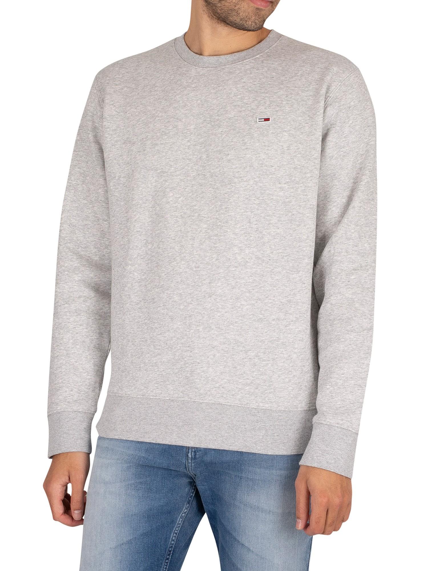 Tommy Hilfiger Regular Fleece Sweatshirt in Light Grey Heather (Gray ...