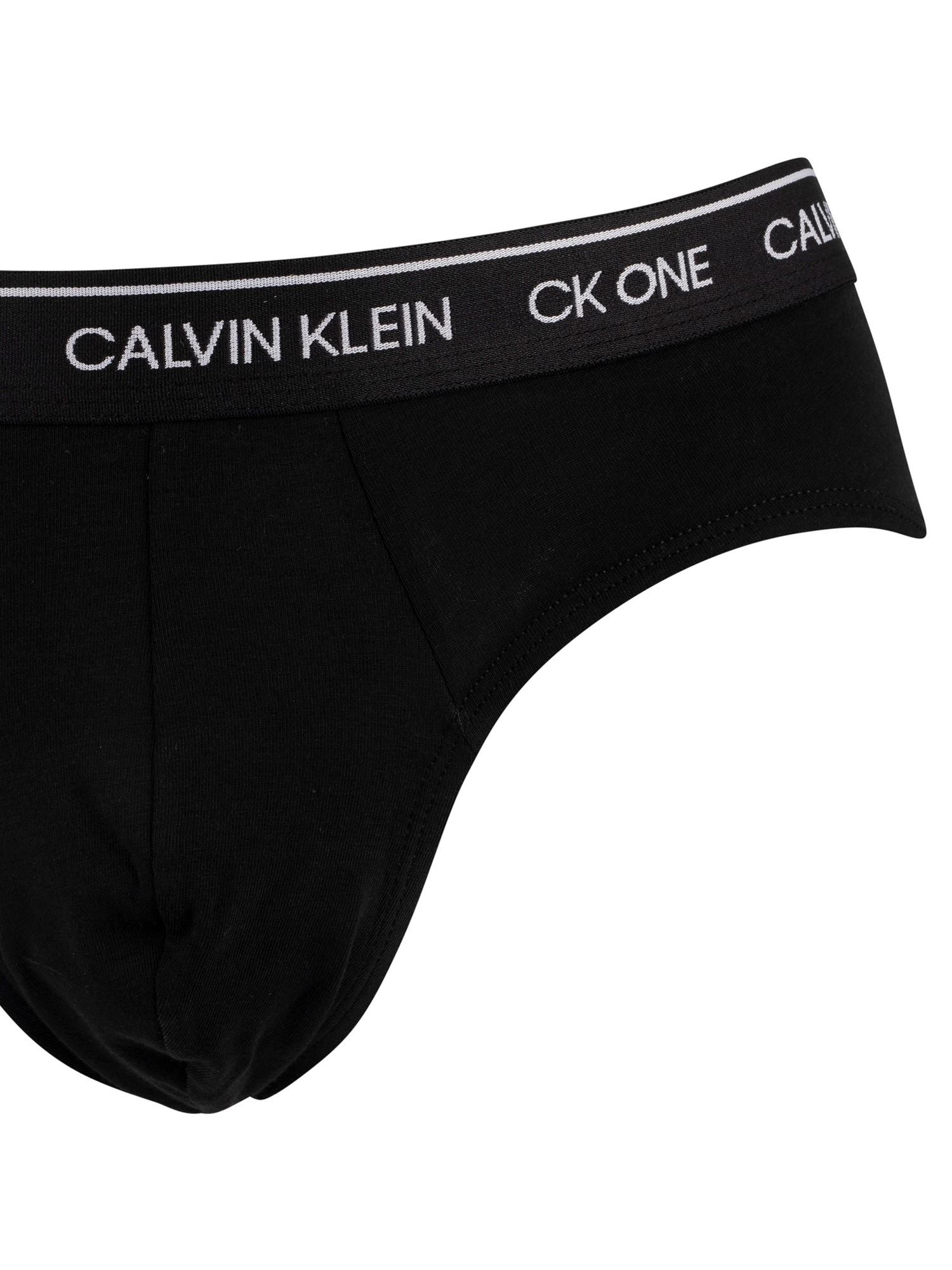 Calvin Klein Cotton Ck One Hip Briefs in Black for Men Lyst