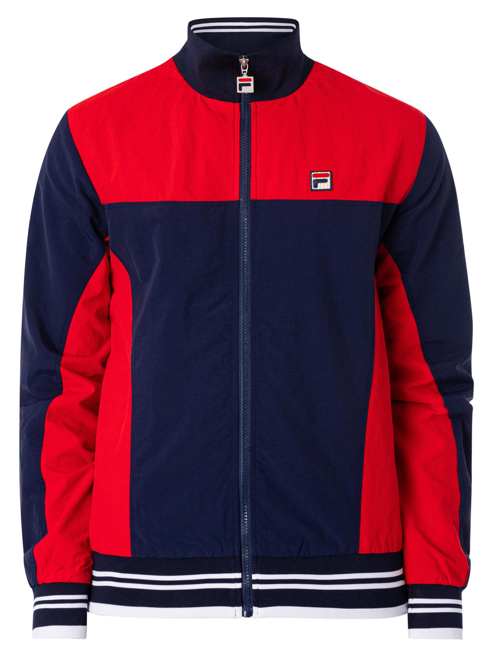 Fila Alfonso Zipped Track Jacket in Red for Men | Lyst
