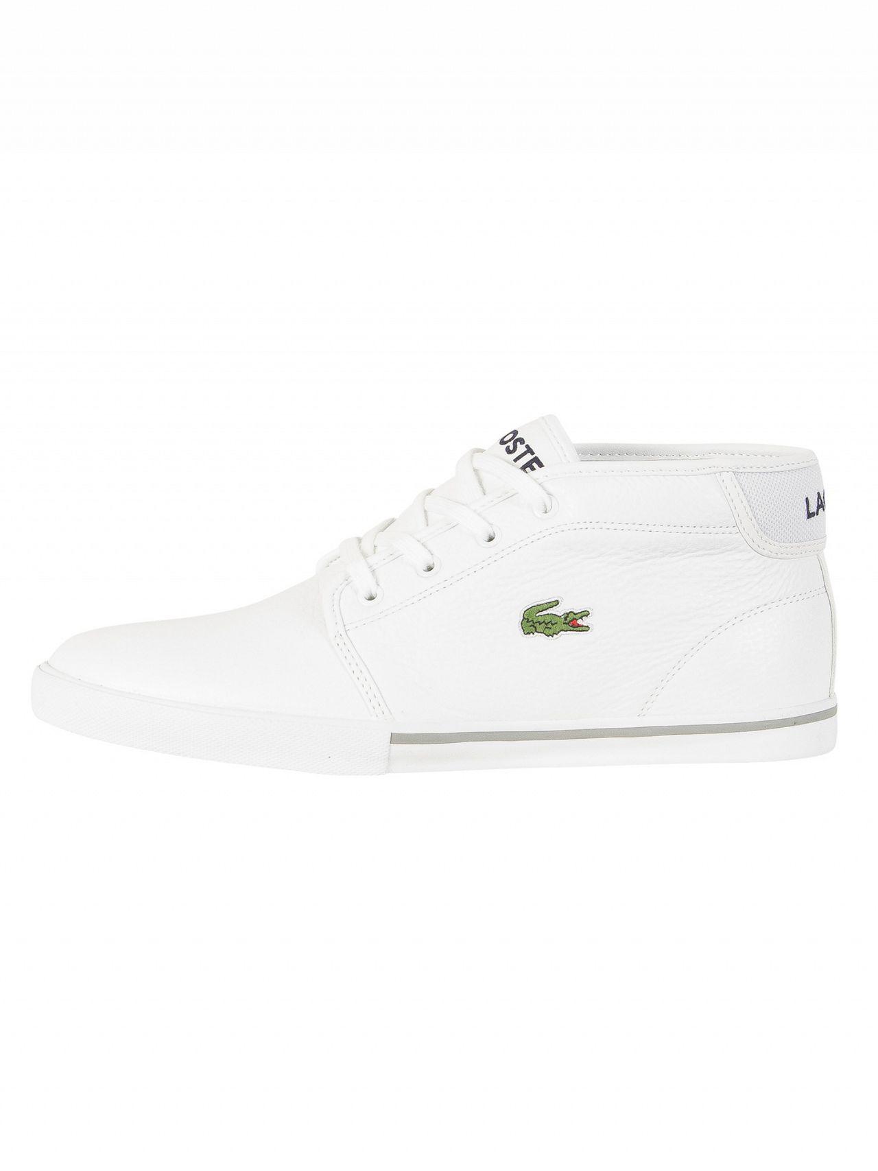 Lacoste Leather Ampthill Trainers in White for Men | Lyst