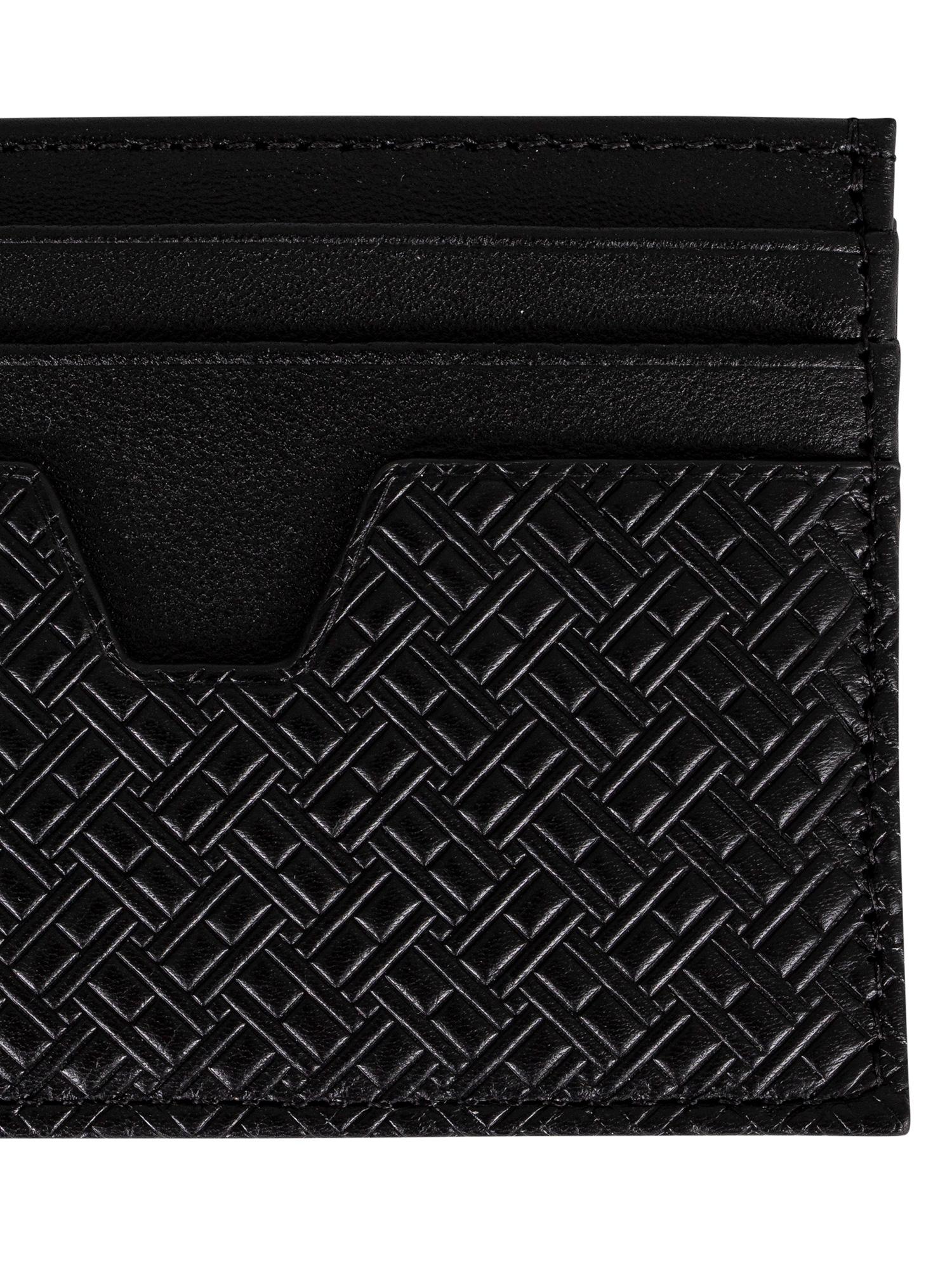 Tommy Hilfiger Central Card Leather Wallet in Black for Men | Lyst