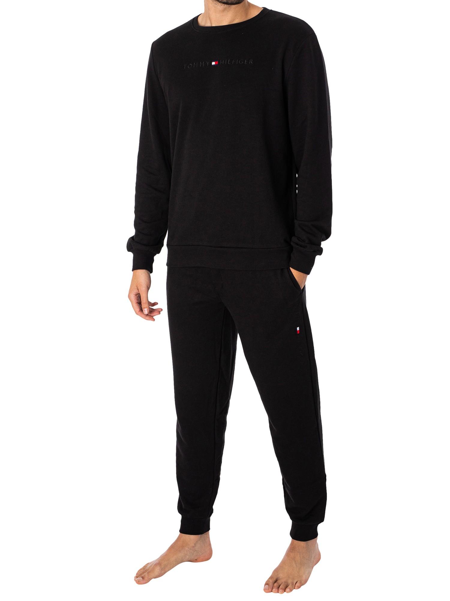 Tommy Hilfiger Lounge Track Sweatshirt in Black for Men | Lyst