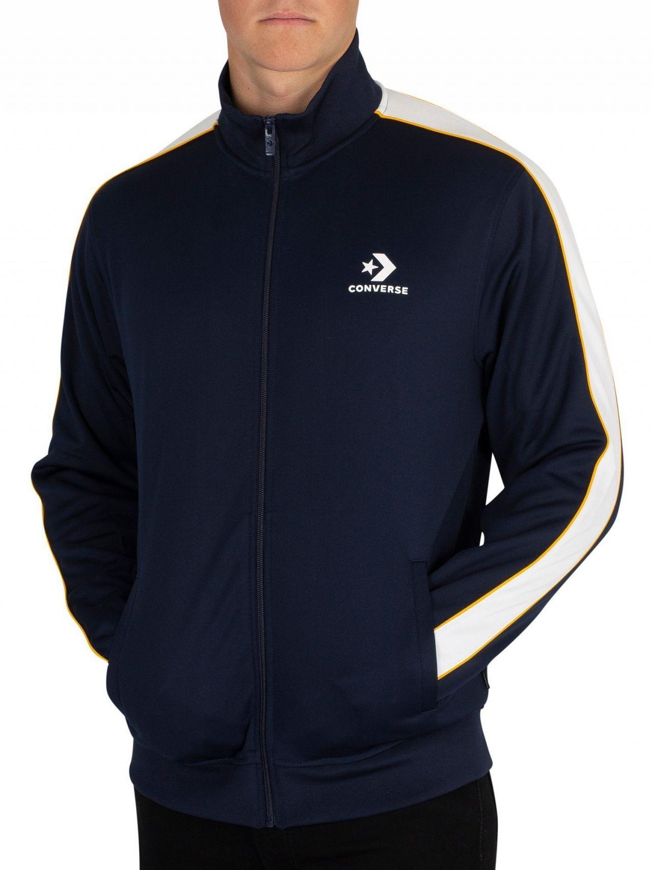 converse blue jacket