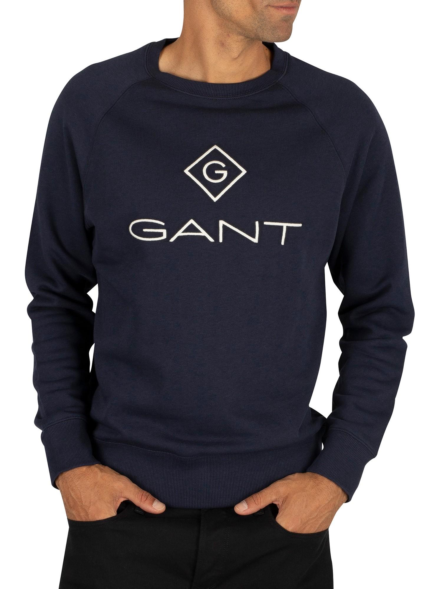 GANT Lock Up Sweatshirt in Blue for Men - Lyst
