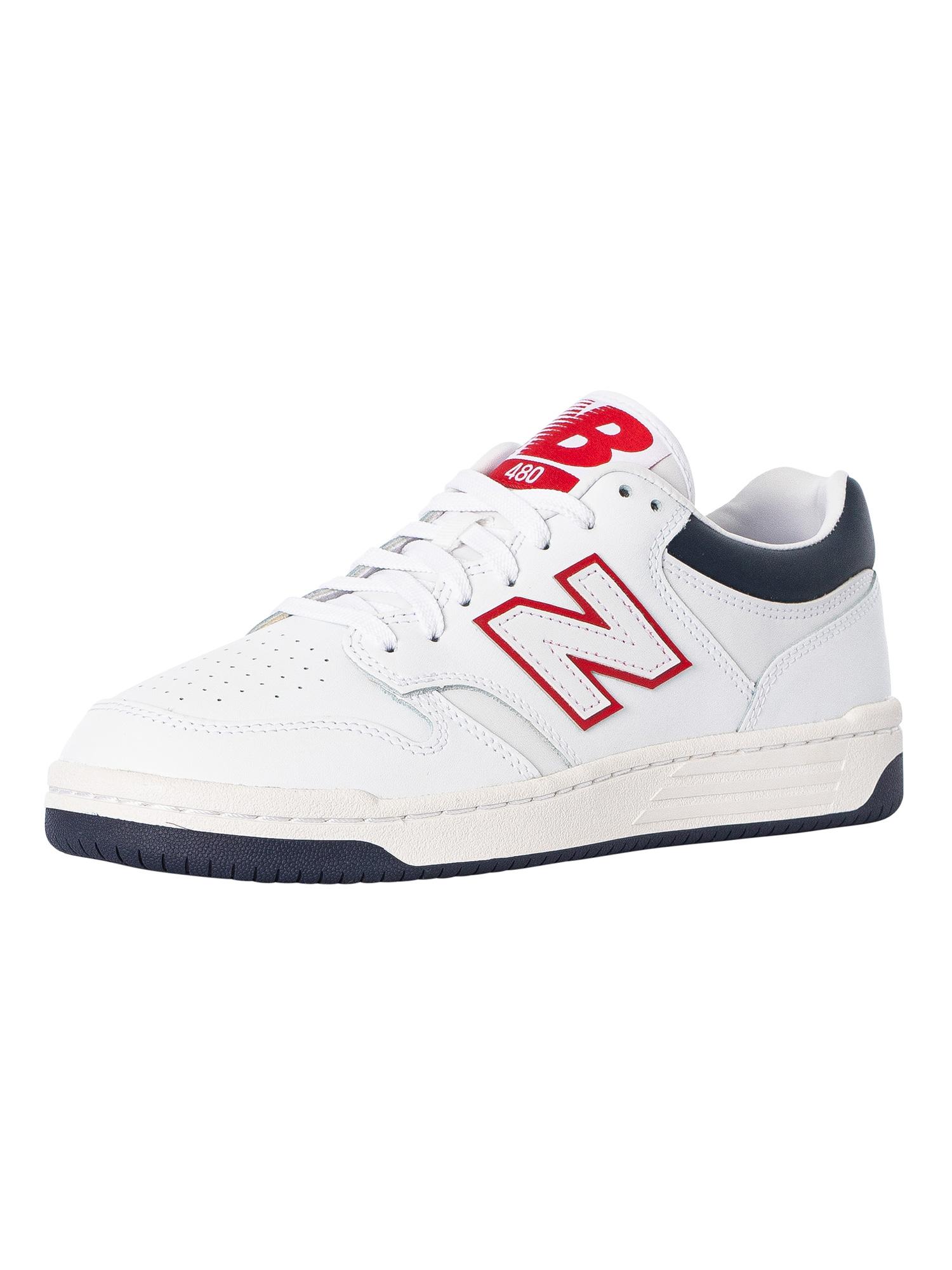 New Balance Bb480 Leather Trainers in White for Men | Lyst