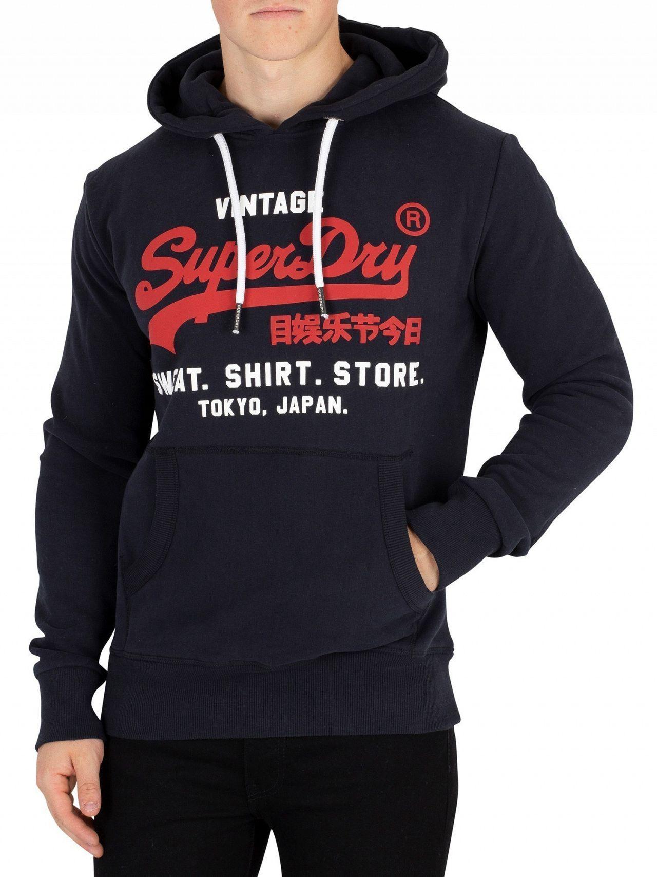 Superdry eclipse navy hoodie Clearance