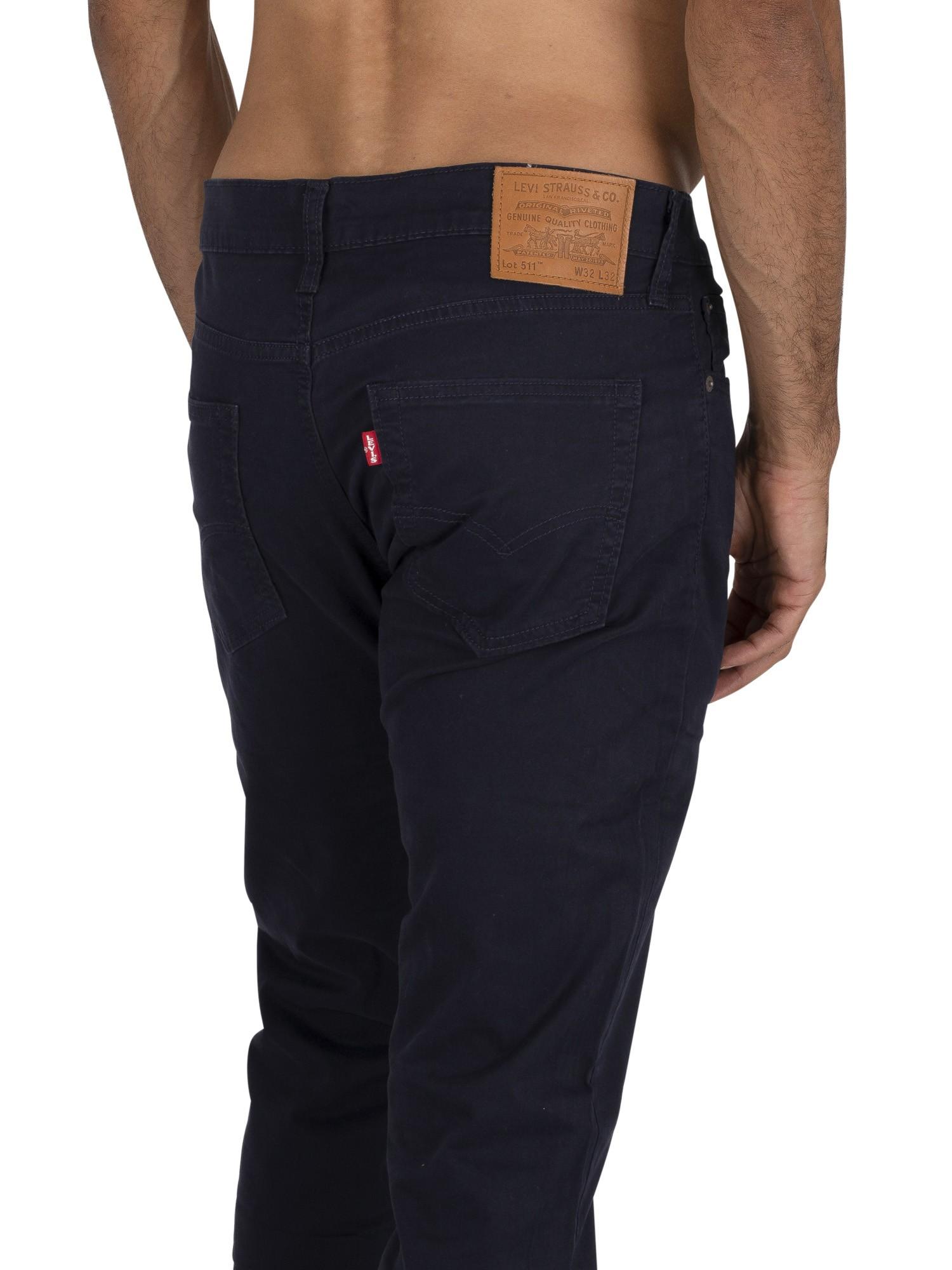 Levi's 511 Slim Chinos in Blue for Men | Lyst