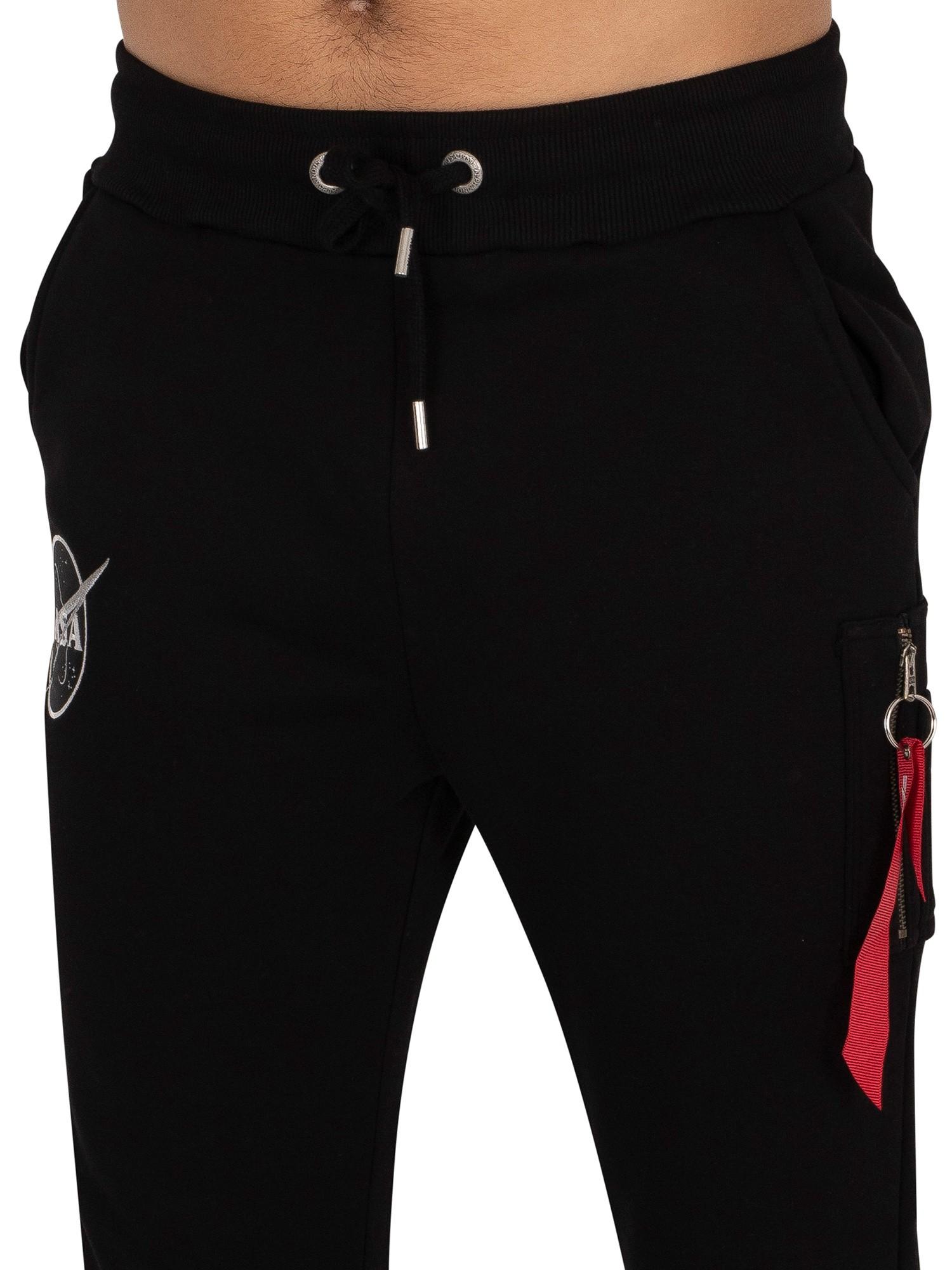 Alpha Industries Nasa Cargo Joggers in Black for Men Lyst UK
