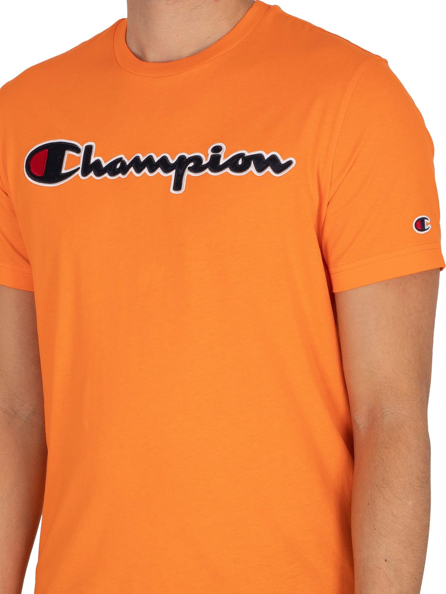 orange champion tee