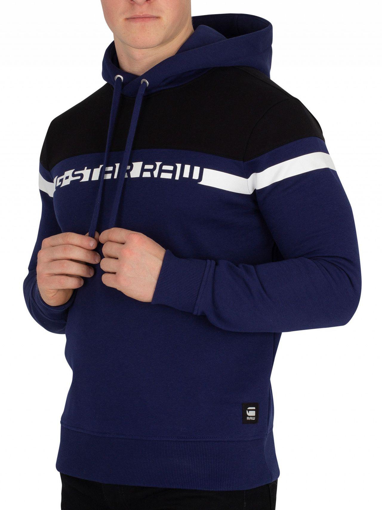 g star raw blue hoodie