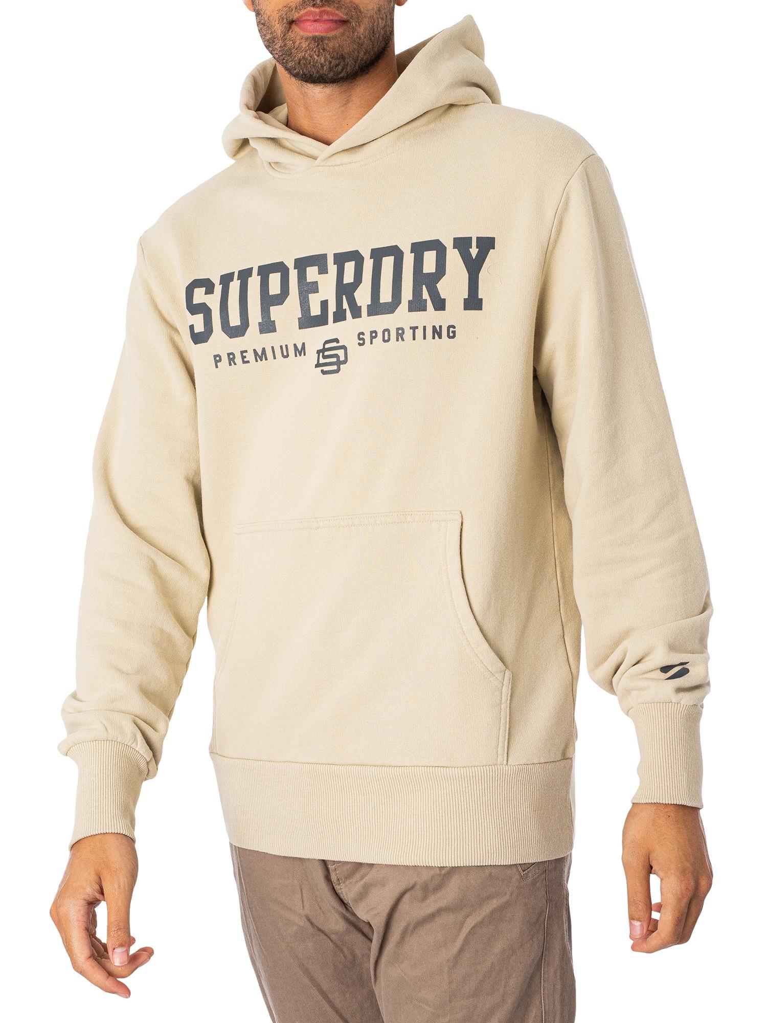 Superdry Code Core Sport Pullover Hoodie in Natural for Men | Lyst