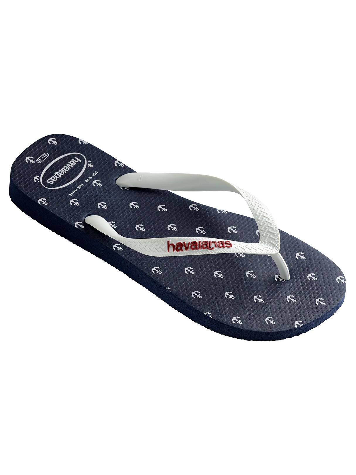 havaianas nautical blue