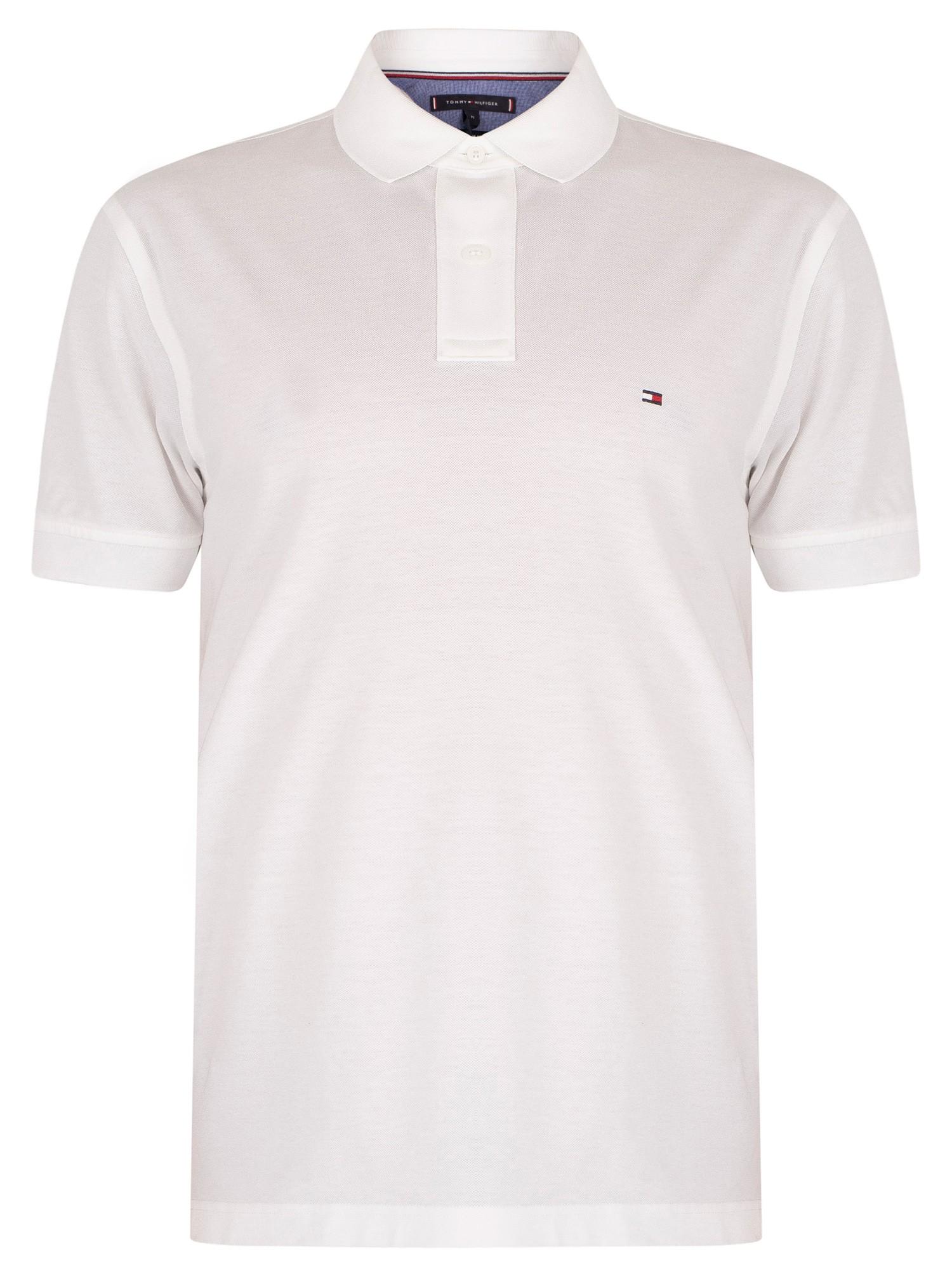 Tommy Hilfiger Cotton Core Regular Polo Shirt in White for Men - Lyst