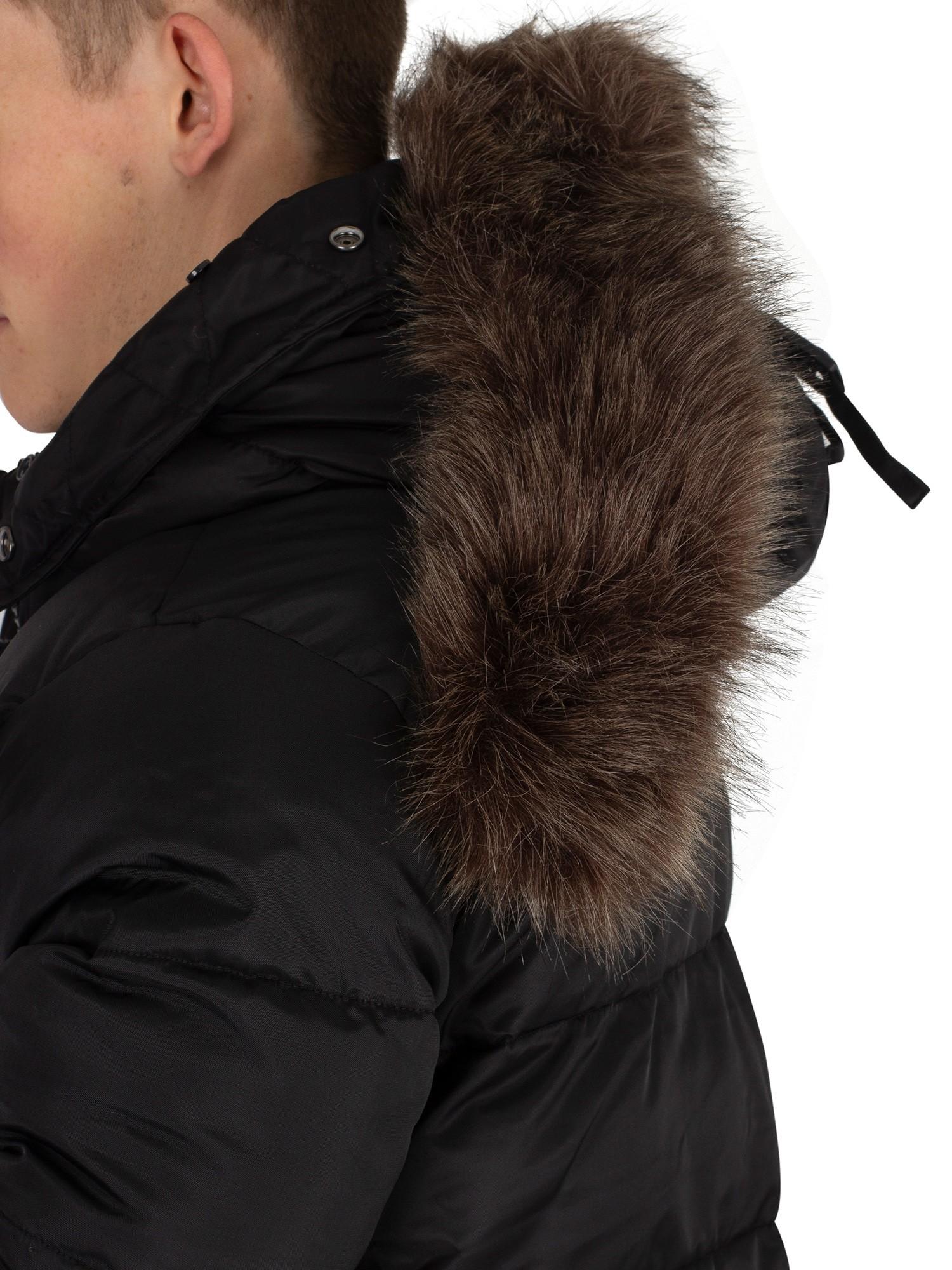Superdry Fur Men's Chinook Parka Jacket, Black Men's Jacket In 