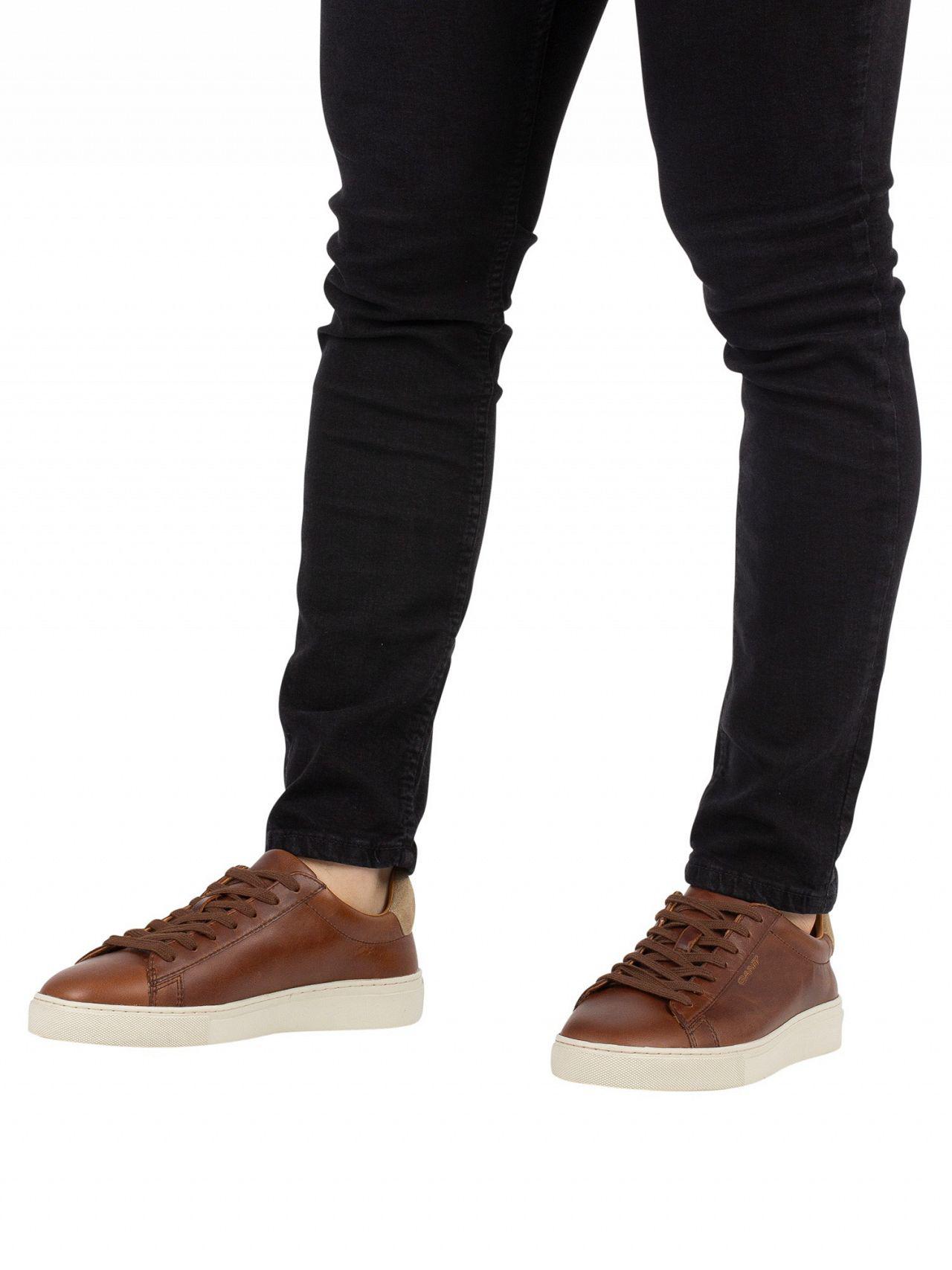 GANT Cognac Major Leather Trainers in Brown for Men | Lyst Canada