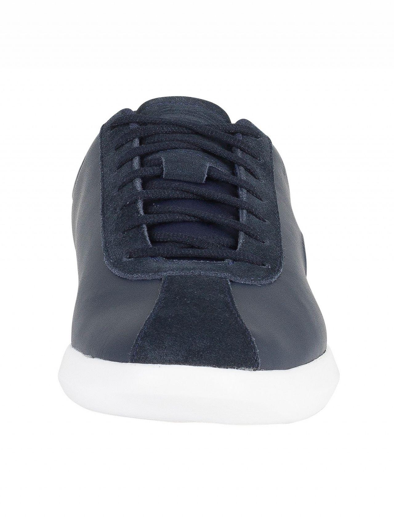 Lacoste Suede Navy/white Avance 318 2 Spm Trainers in Blue for Men - Lyst